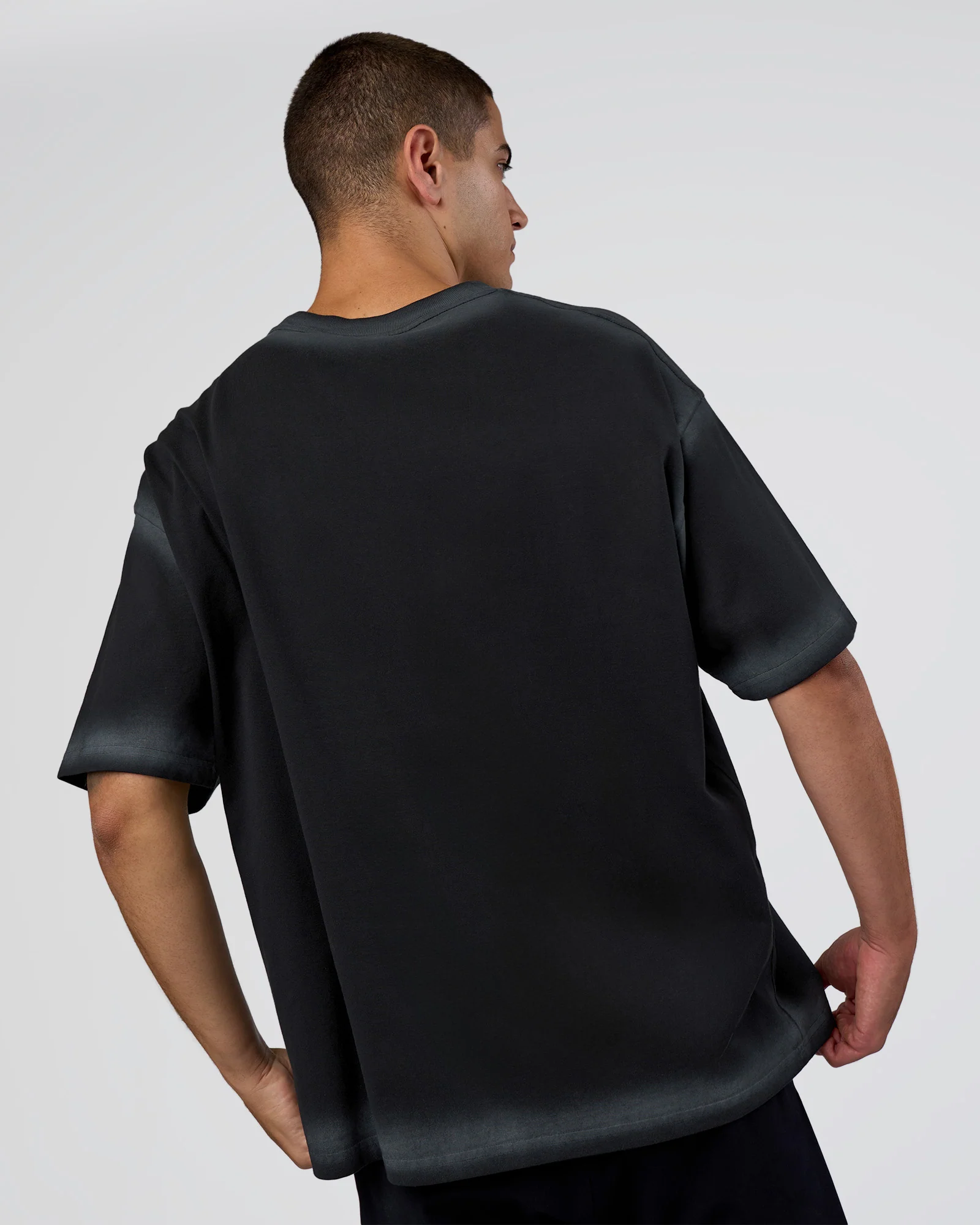 Urban Blur Heavyweight Unisex Oversized Tee - Black-Dark Storm 5 Urban Blur Heavyweight Unisex Oversized Tee - Black-Dark Storm