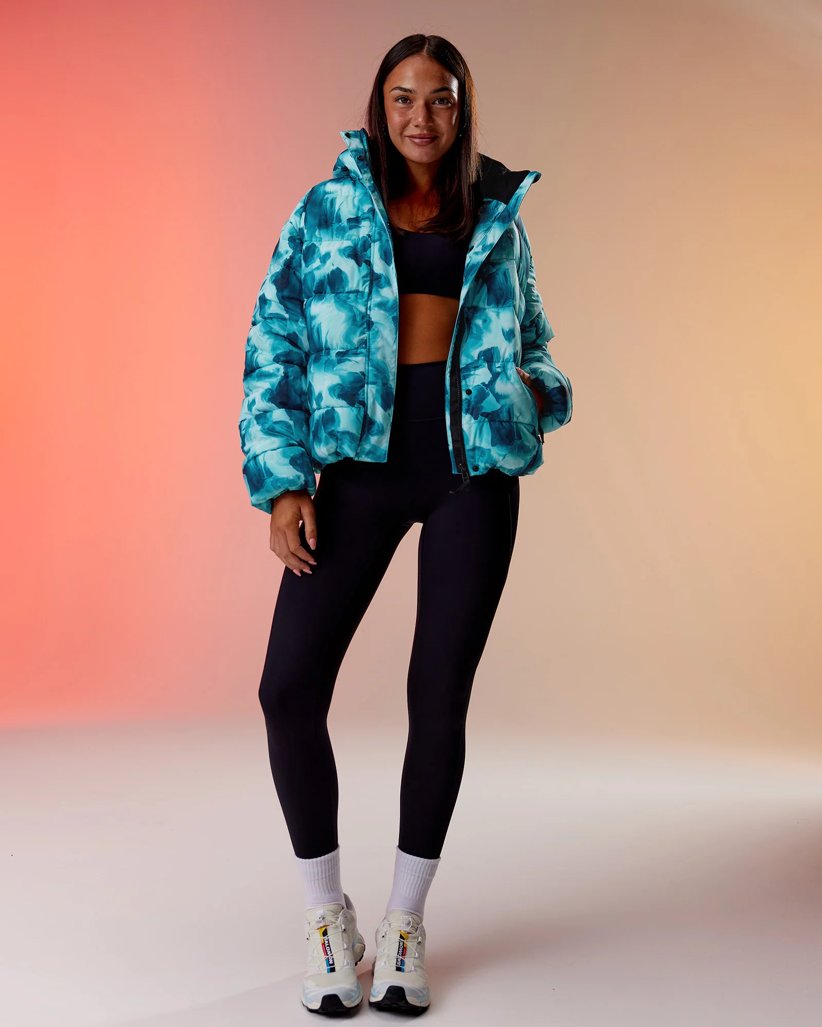 Go-To Puffer Jacket - Dazed Print