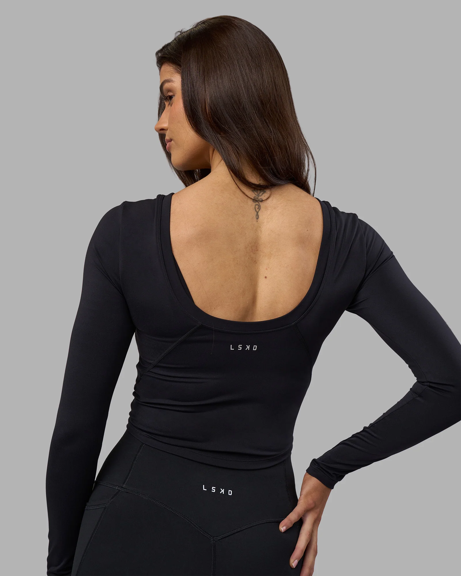 Effortless Long Sleeve Top - Black 4 Effortless Long Sleeve Top - Black