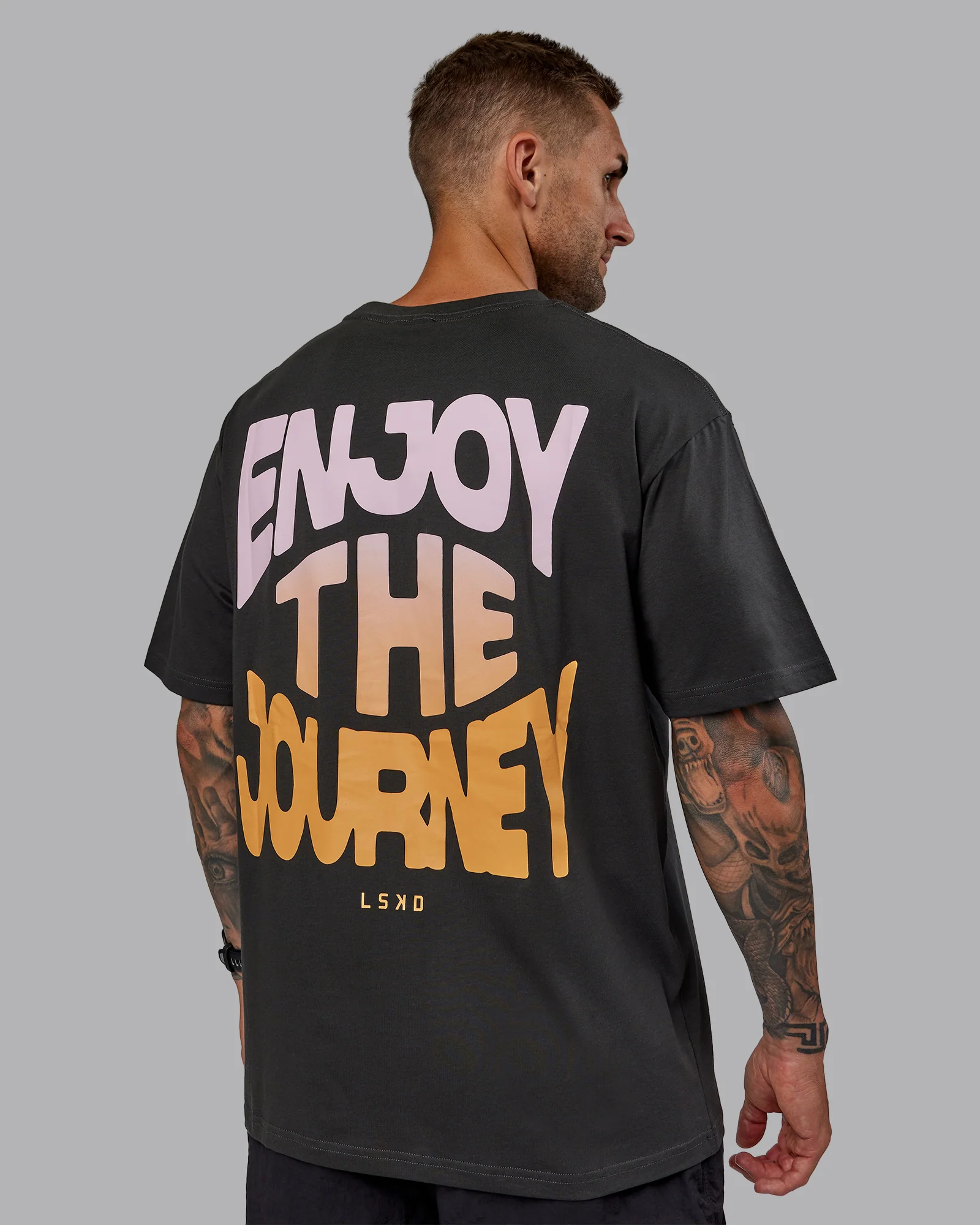 E.T.J FLXCotton Tee Oversize - Pirate Black-Pop Pink 5 E.T.J FLXCotton Tee Oversize - Pirate Black-Pop Pink