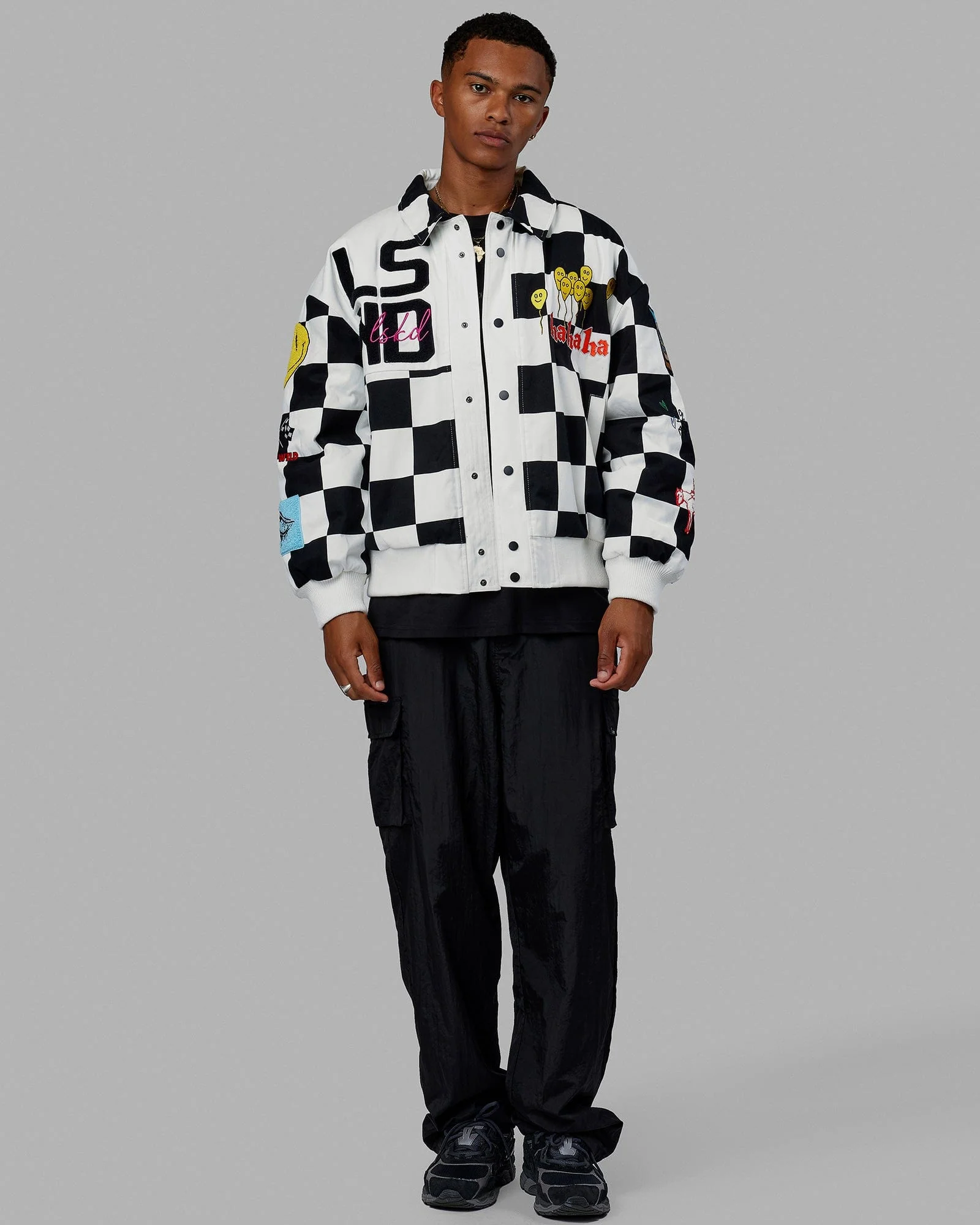 Unisex Kyle LeBlanc x LSKD Jacket - Black-White