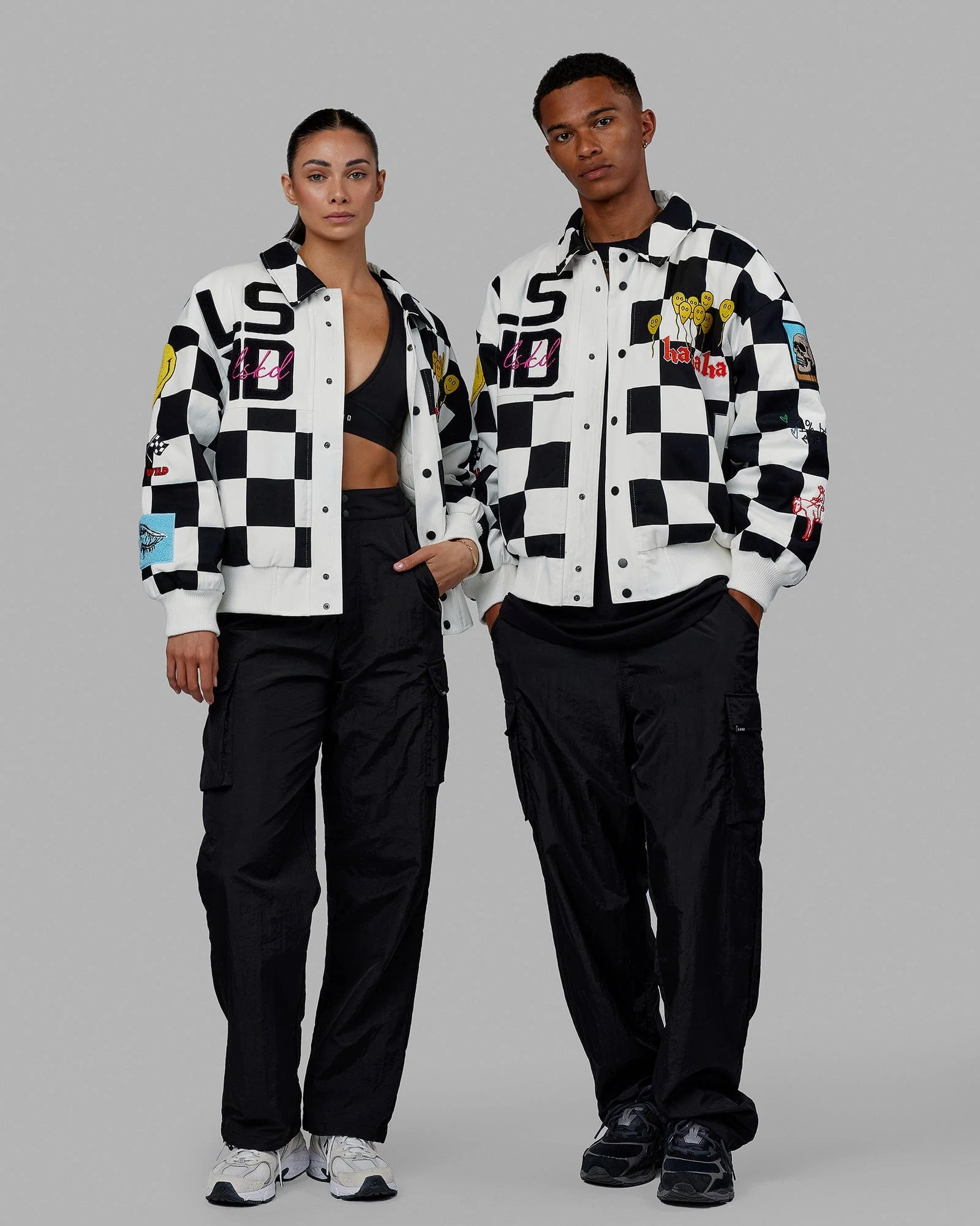 Unisex Kyle LeBlanc x LSKD Jacket - Black-White