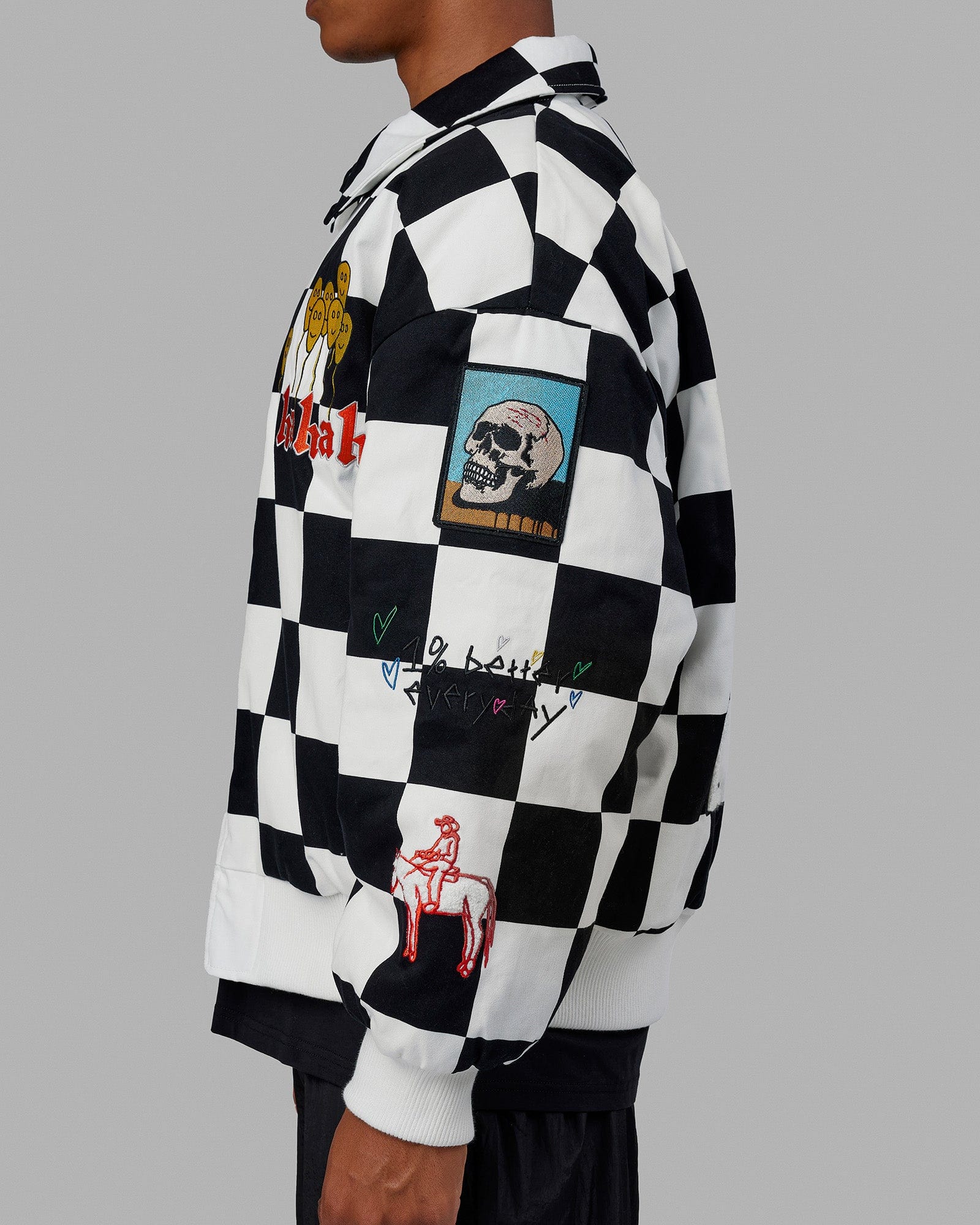 Unisex Kyle LeBlanc x LSKD Jacket - Black-White