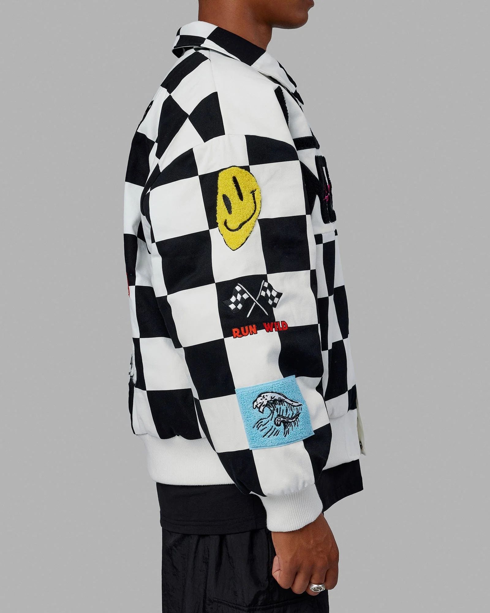 Unisex Kyle LeBlanc x LSKD Jacket - Black-White