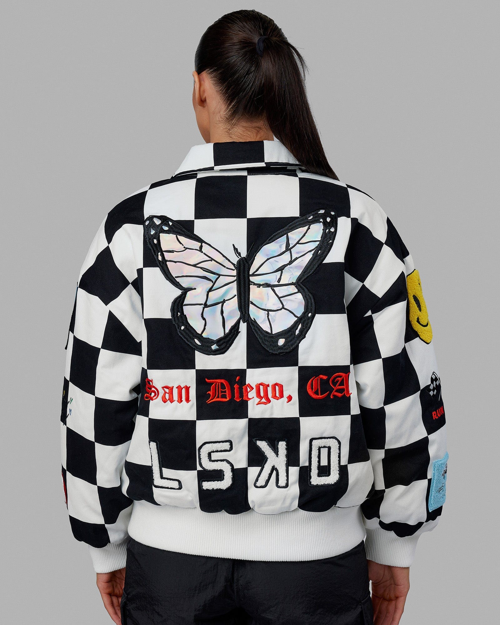 Unisex Kyle LeBlanc x LSKD Jacket - Black-White