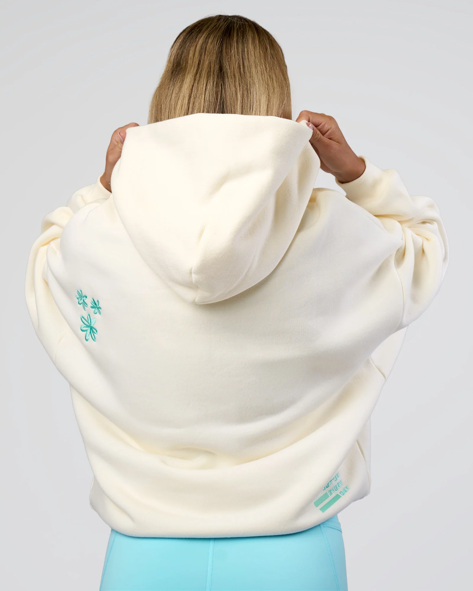 Sticker Unisex Ultra Heavyweight Oversized Hoodie - Off White-Jelly Mint 9 Sticker Unisex Ultra Heavyweight Oversized Hoodie - Off White-Jelly Mint