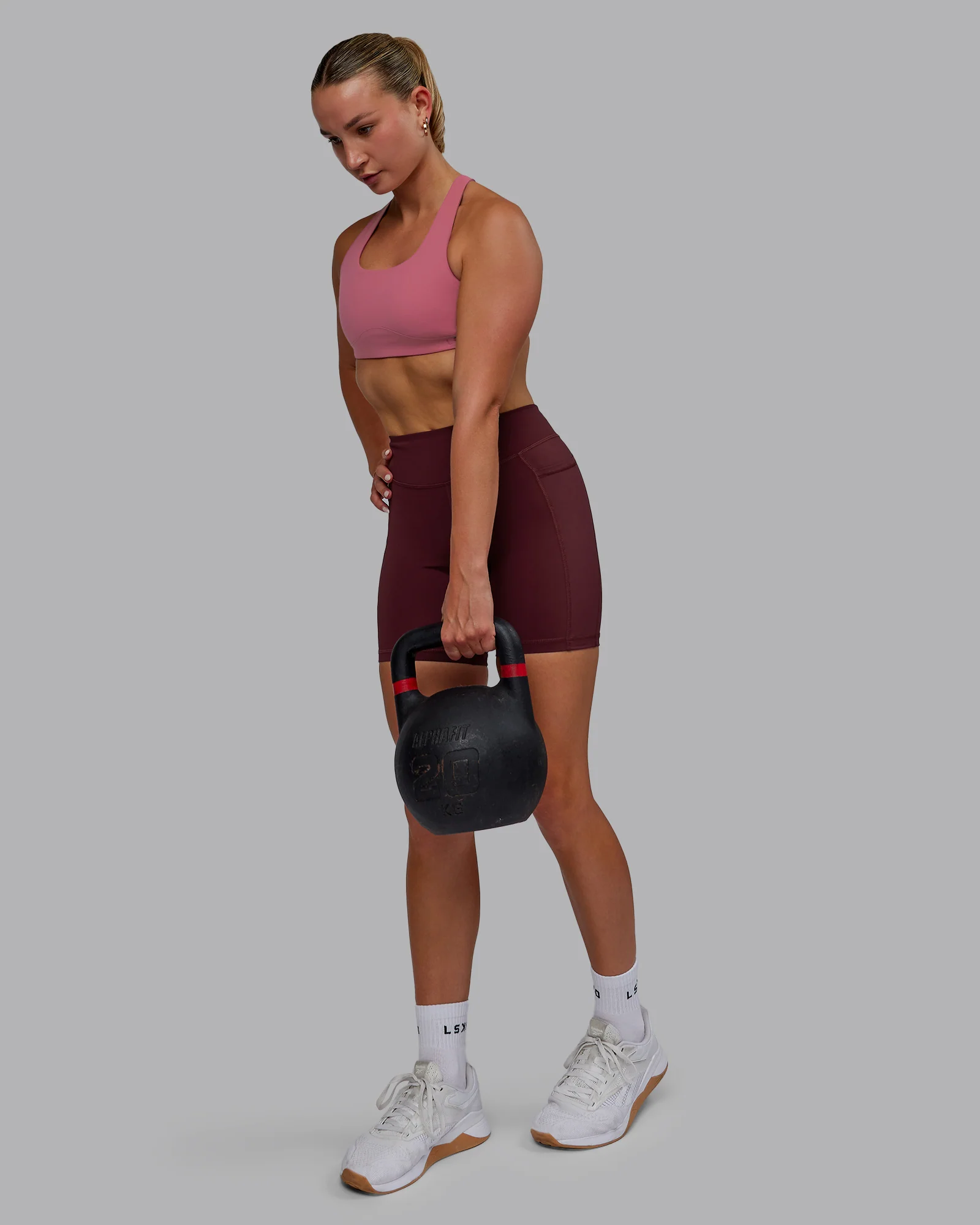 Elite High-Rise 6" Short Pockets - Dark Cherry 6 Elite High-Rise 6" Short Pockets - Dark Cherry