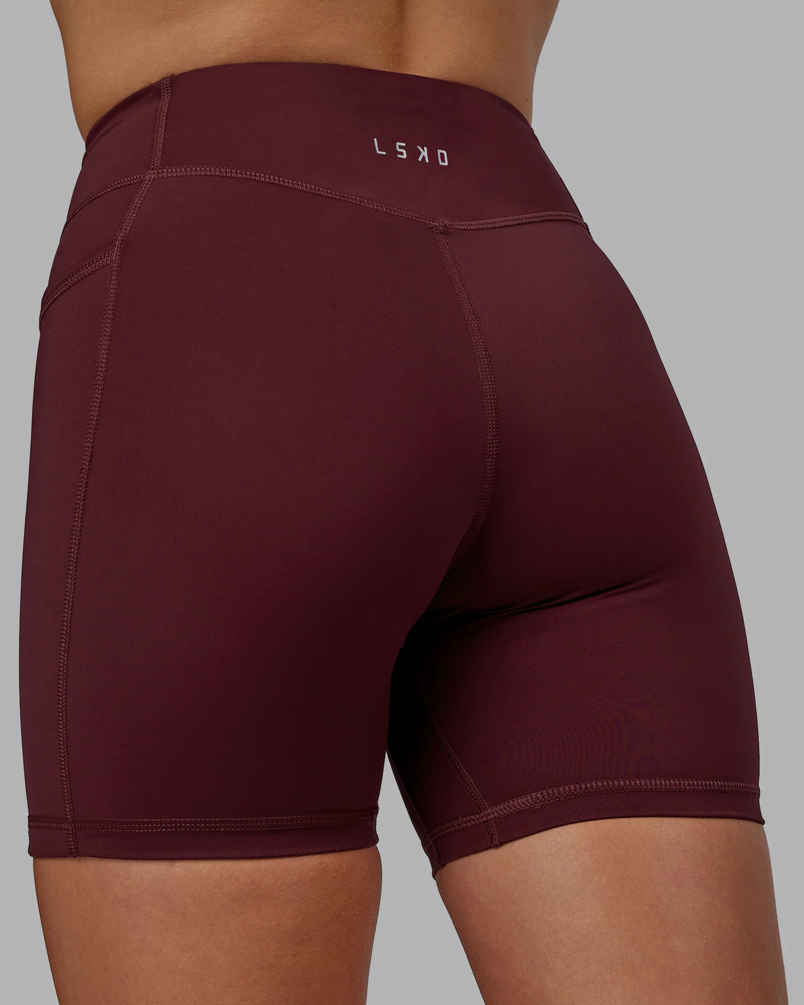 Elite High-Rise 6" Short Pockets - Dark Cherry 7 Elite High-Rise 6" Short Pockets - Dark Cherry