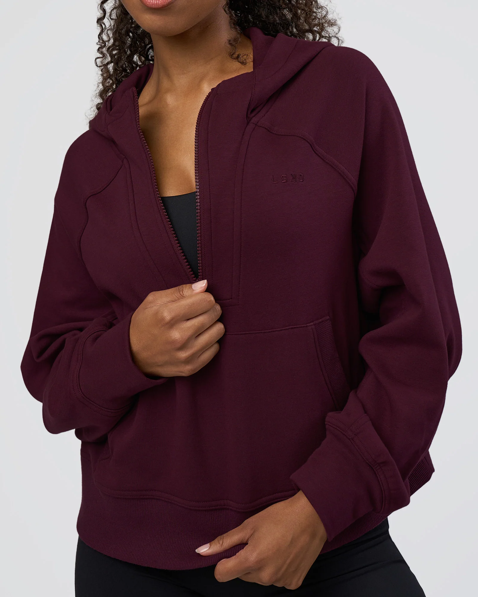 Pursue Mid-Weight Hoodie - Cherry Lacquer