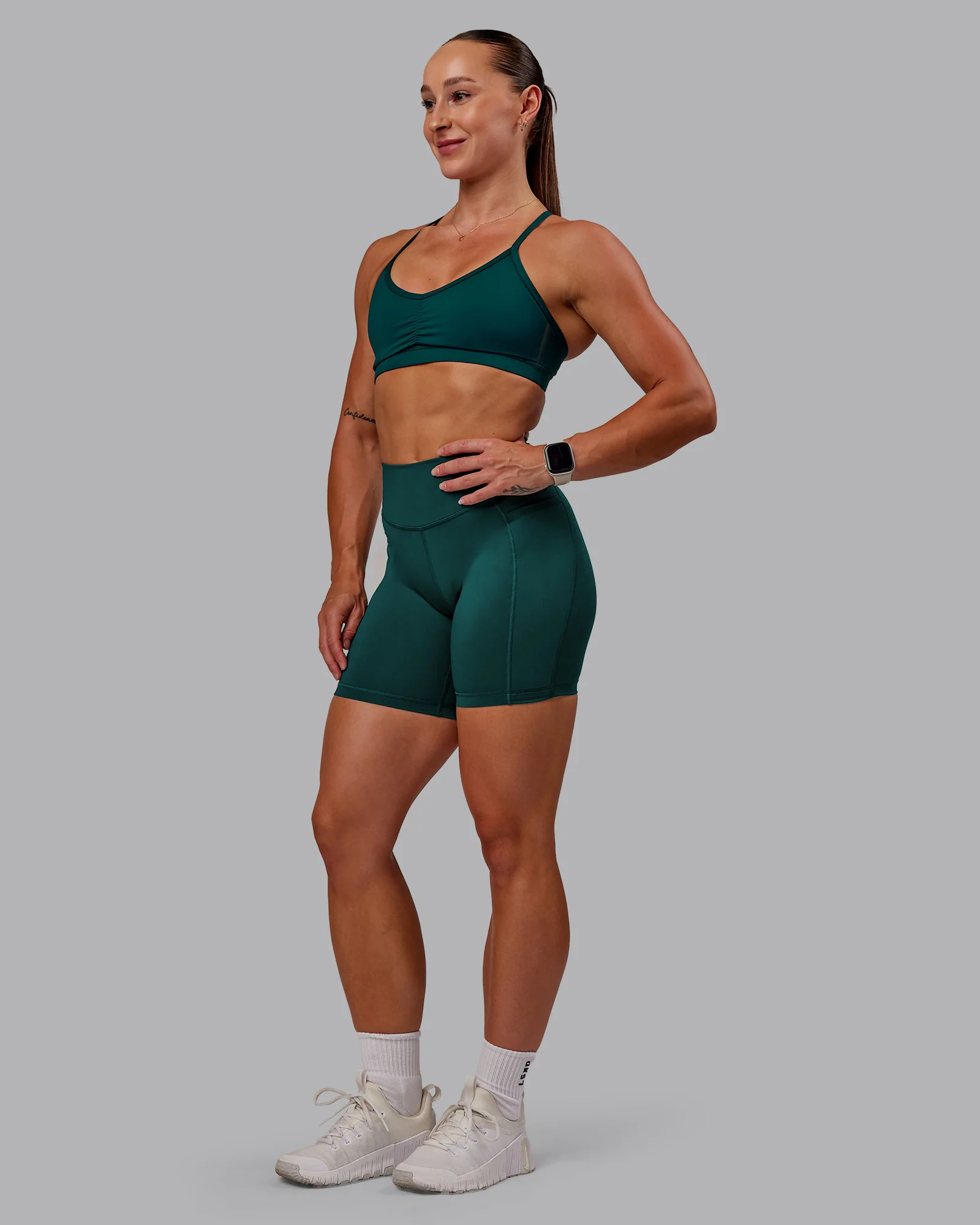 Elite High-Rise 6" Short Pockets - Dark Moss 5 Elite High-Rise 6" Short Pockets - Dark Moss