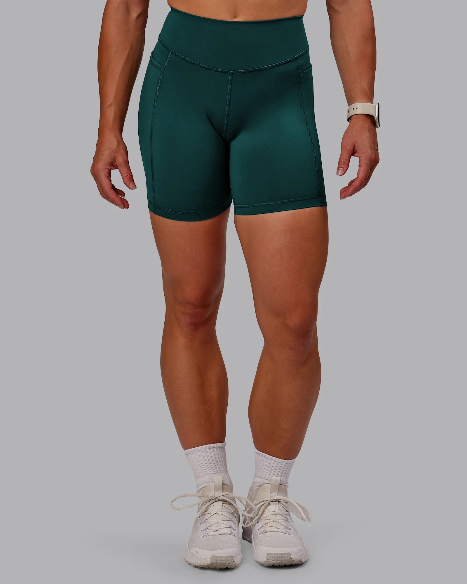 Elite High-Rise 6" Short Pockets - Dark Moss 7 Elite High-Rise 6" Short Pockets - Dark Moss