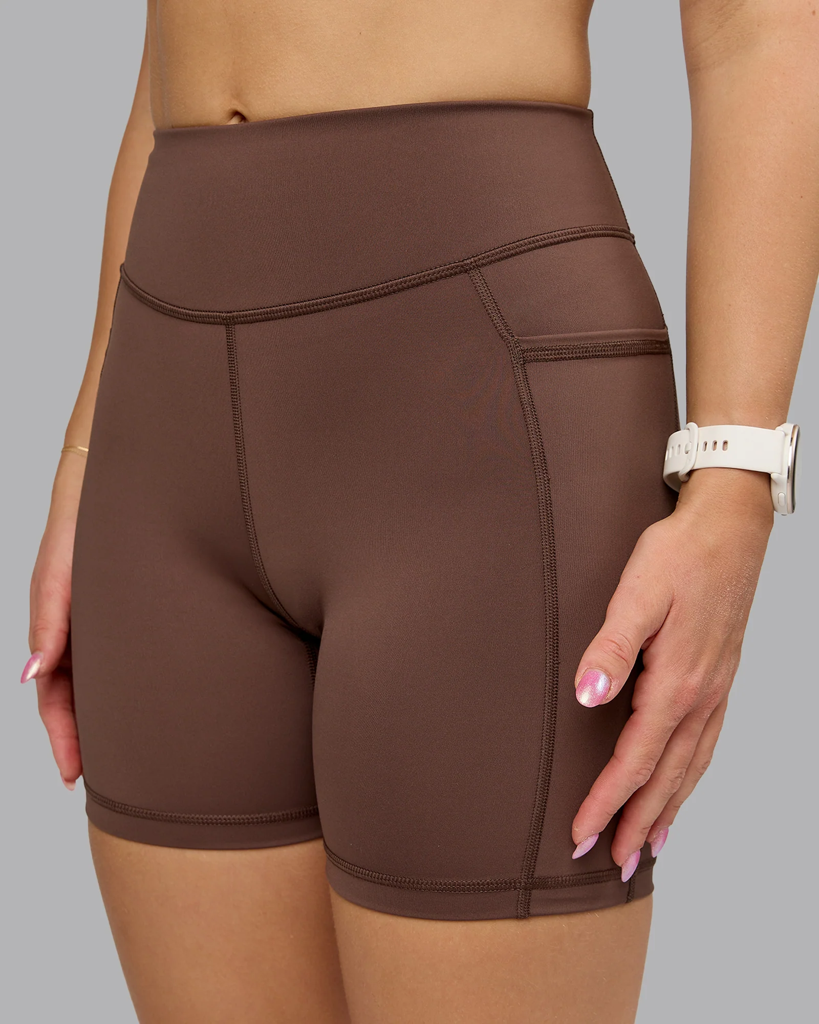 Elite High-Rise 6" Short Pockets - Chocolate Martini 6 Elite High-Rise 6" Short Pockets - Chocolate Martini