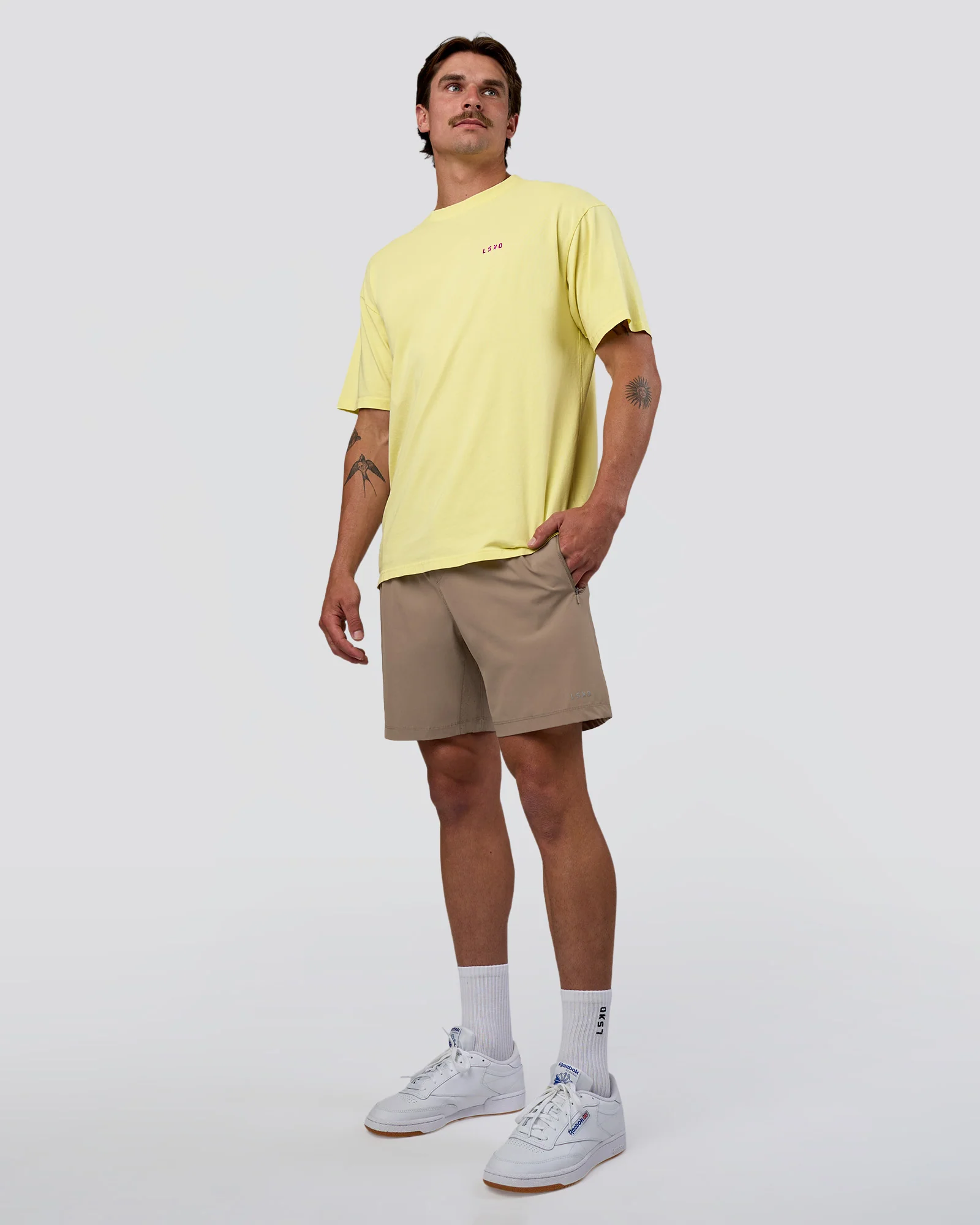Unfit Club FLXCotton Oversized Tee - Yellow Fizz Washed-Ultra Fuchsia
