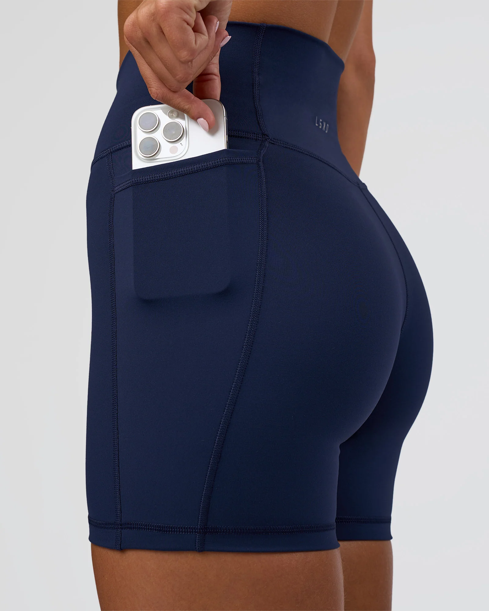 Fusion Ultra High-Rise 6" Short Pockets - Future Navy 3 Fusion Ultra High-Rise 6" Short Pockets - Future Navy