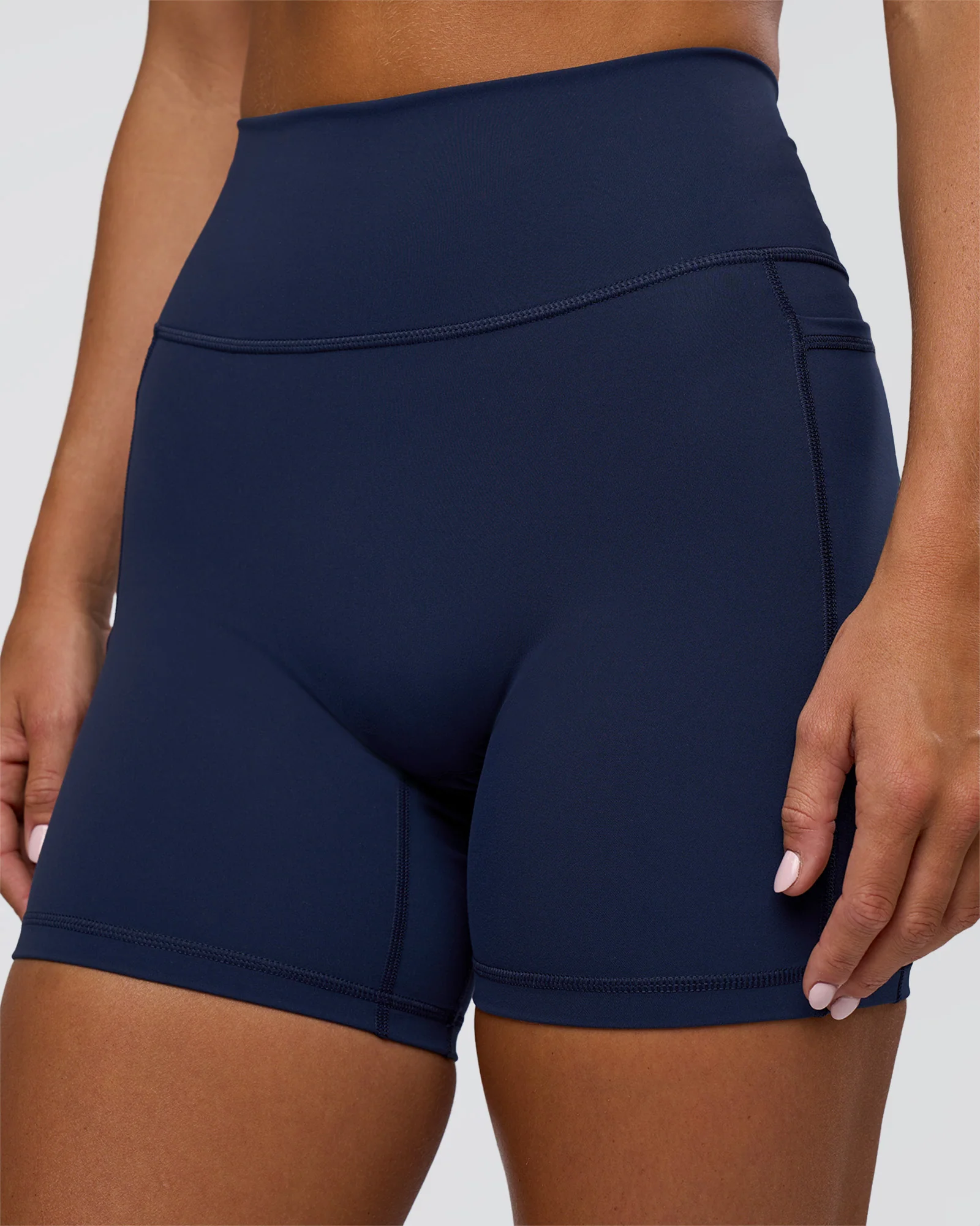 Fusion Ultra High-Rise 6" Short Pockets - Future Navy 6 Fusion Ultra High-Rise 6" Short Pockets - Future Navy