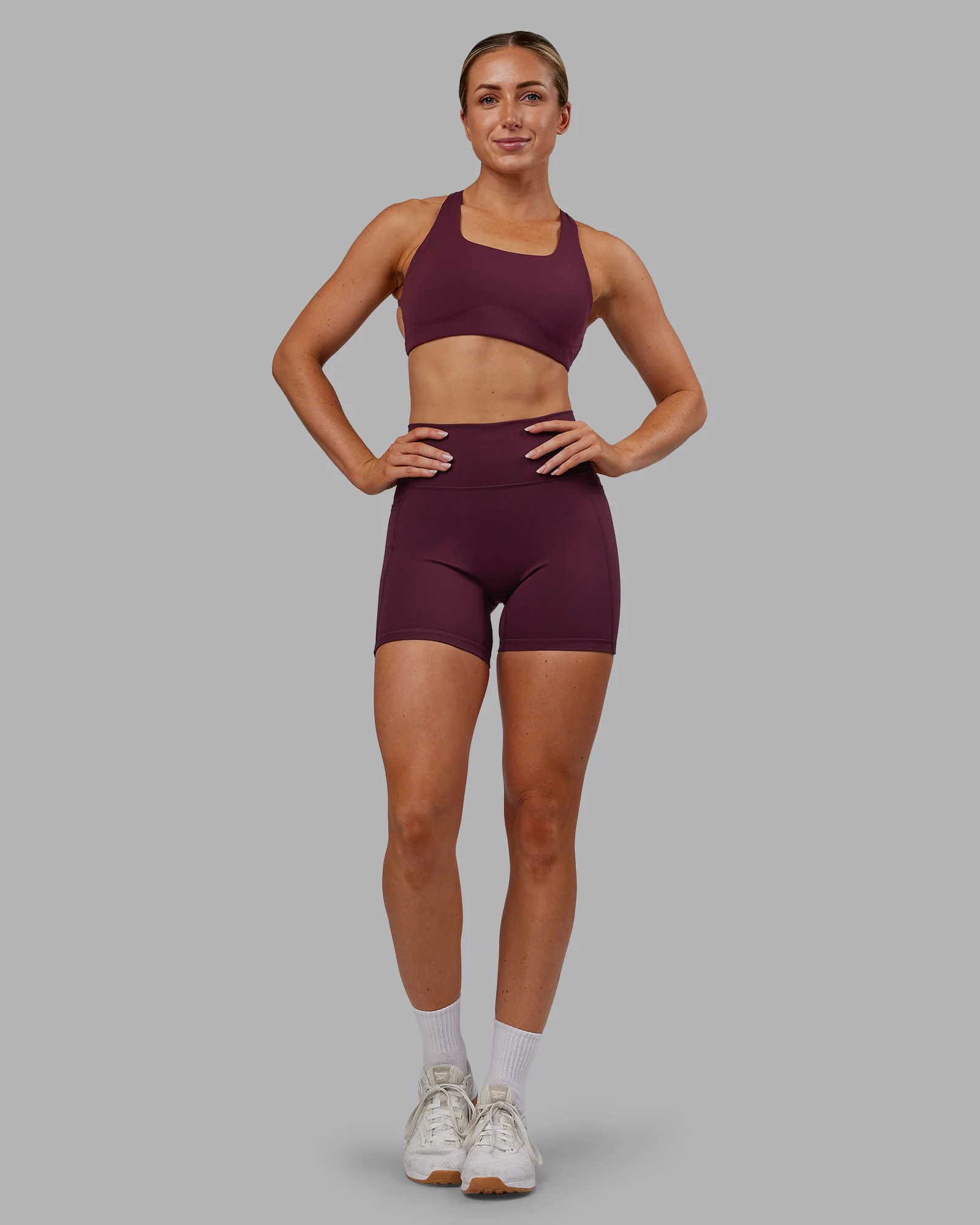 Fusion Ultra High-Rise 6" Short Pockets - Cherry Lacquer