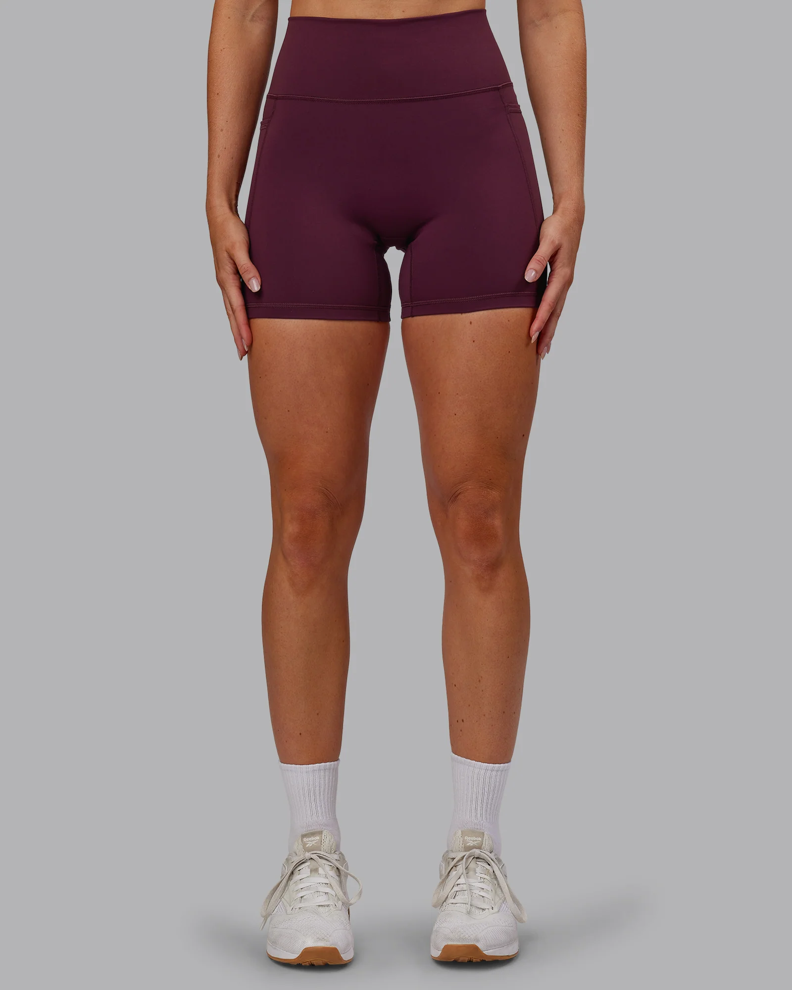 Fusion Ultra High-Rise 6" Short Pockets - Cherry Lacquer