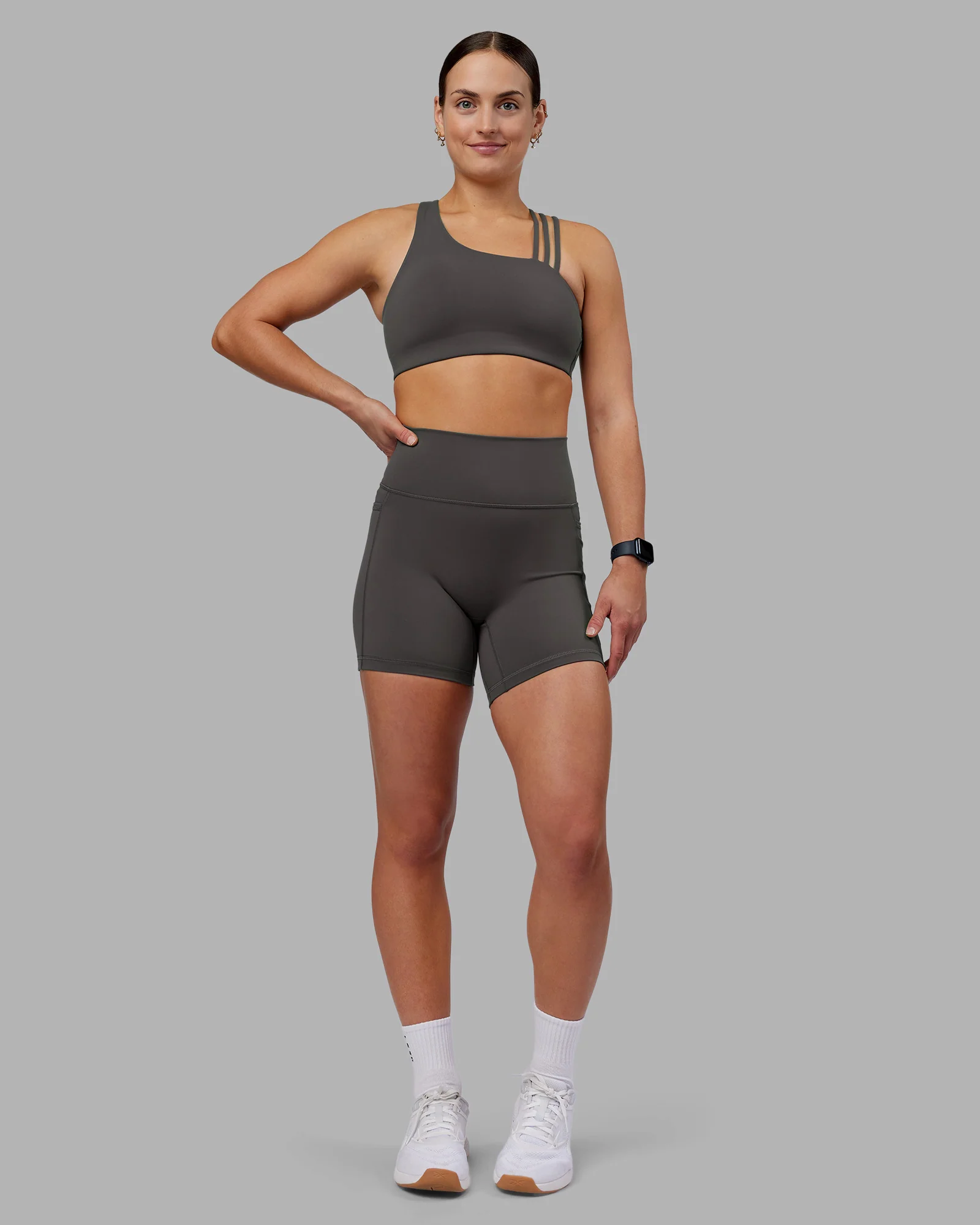 Fusion Ultra High-Rise 6" Short Pockets - Dark Storm 3 Fusion Ultra High-Rise 6" Short Pockets - Dark Storm