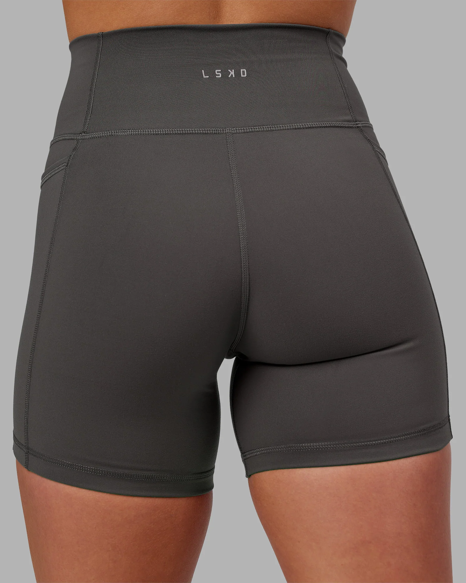 Fusion Ultra High-Rise 6" Short Pockets - Dark Storm 4 Fusion Ultra High-Rise 6" Short Pockets - Dark Storm