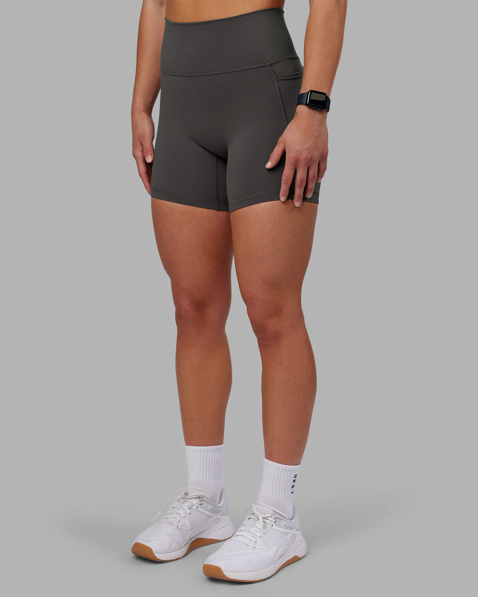 Fusion Ultra High-Rise 6" Short Pockets - Dark Storm 7 Fusion Ultra High-Rise 6" Short Pockets - Dark Storm