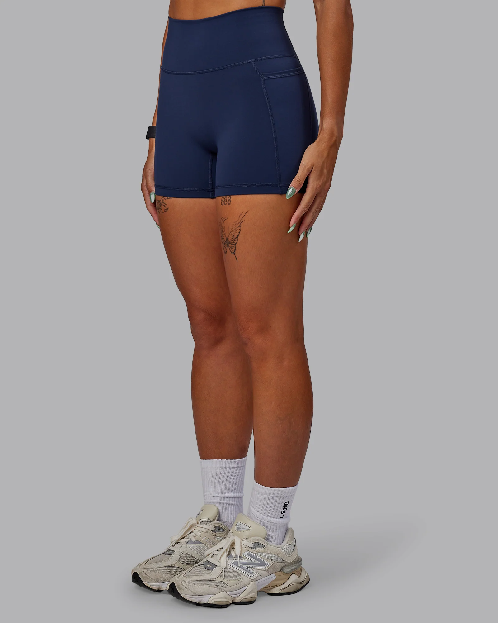 Fusion Ultra High-Rise 4" Short Pockets - Future Navy 7 Fusion Ultra High-Rise 4" Short Pockets - Future Navy