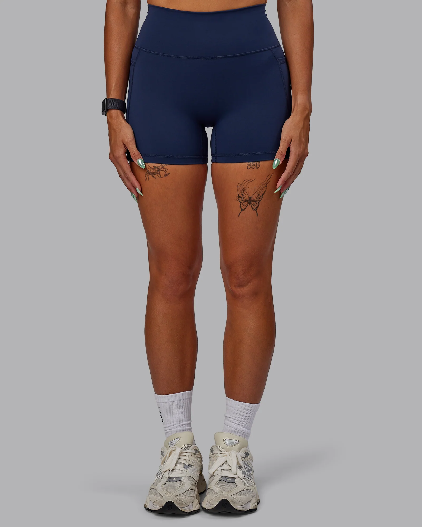 Fusion Ultra High-Rise 4" Short Pockets - Future Navy 9 Fusion Ultra High-Rise 4" Short Pockets - Future Navy