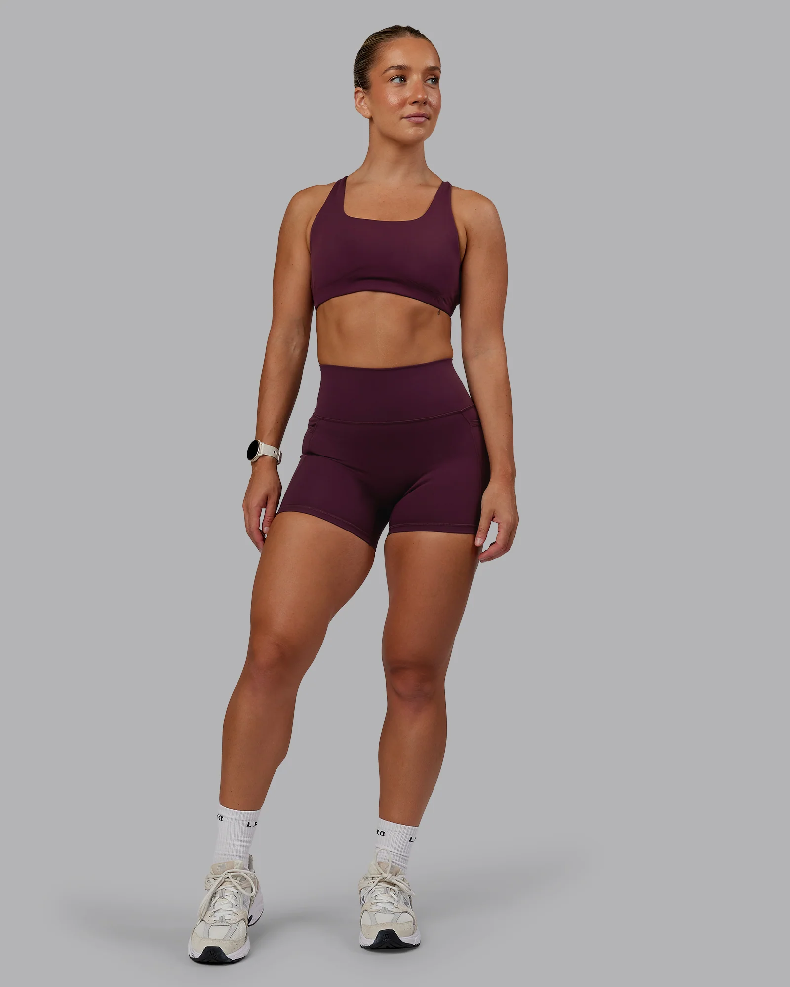 Fusion Ultra High-Rise 4" Short Pockets - Cherry Lacquer