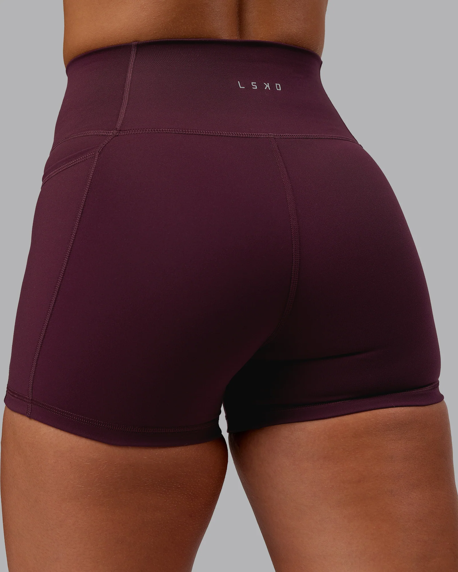 Fusion Ultra High-Rise 4" Short Pockets - Cherry Lacquer