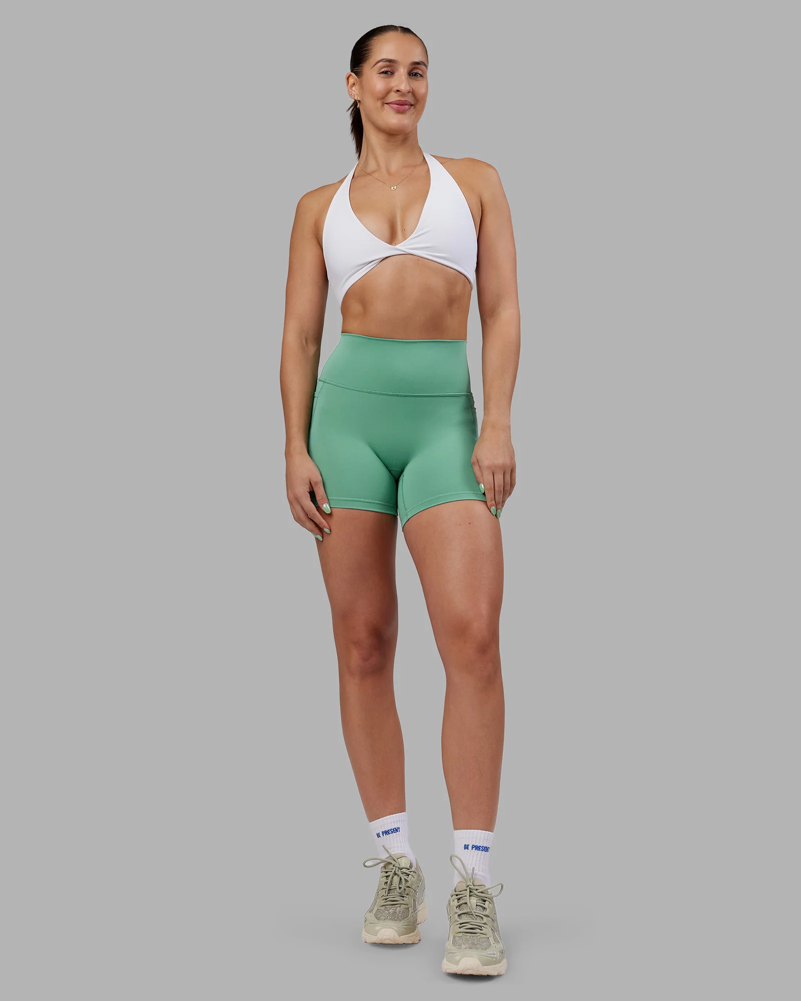 Abs Fusion High-Rise 4" Short Pockets - Matcha Green 3 Abs Fusion High-Rise 4" Short Pockets - Matcha Green