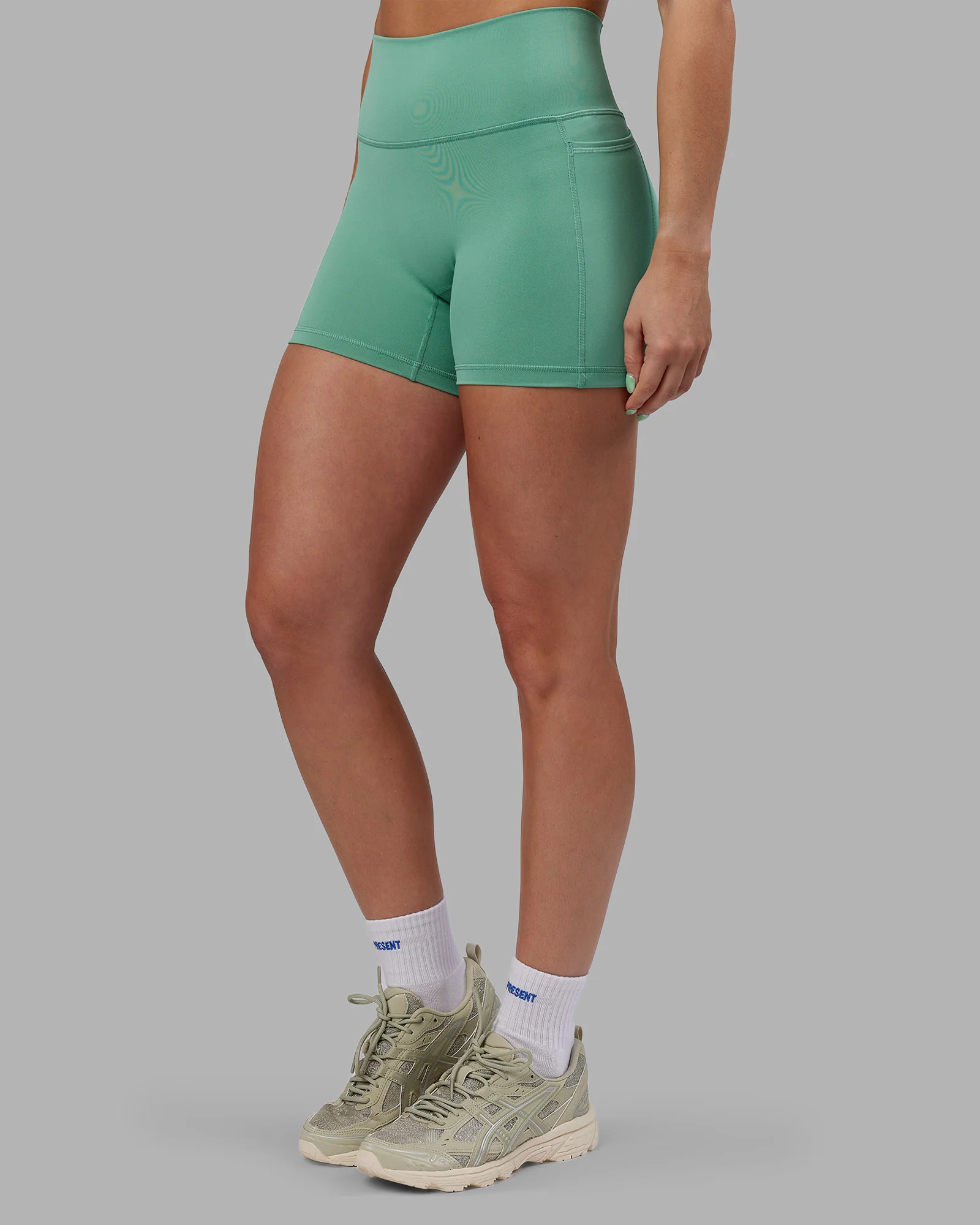 Abs Fusion High-Rise 4" Short Pockets - Matcha Green 6 Abs Fusion High-Rise 4" Short Pockets - Matcha Green