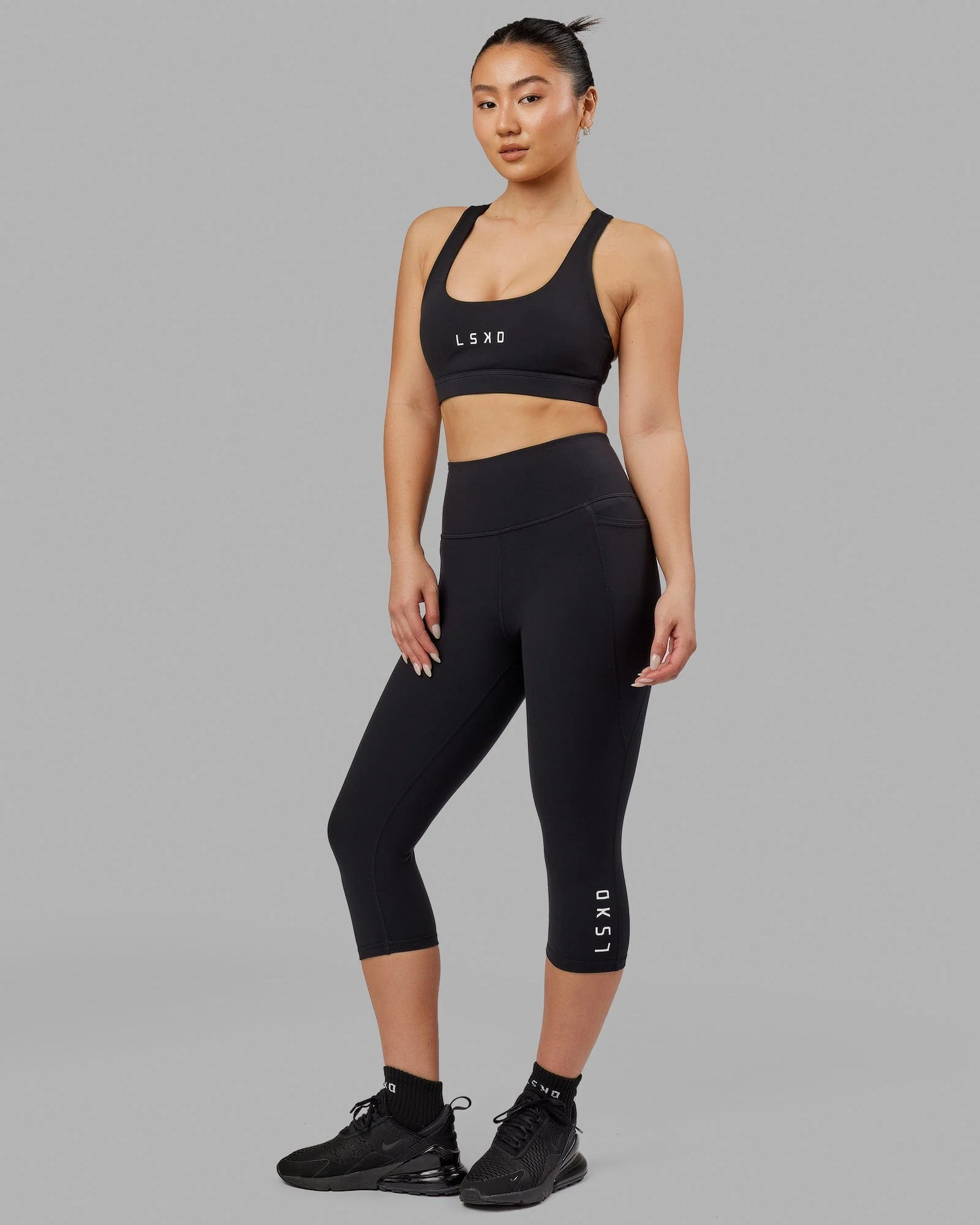 Flux Ultra High-Rise 3/4 Legging Pockets - Black