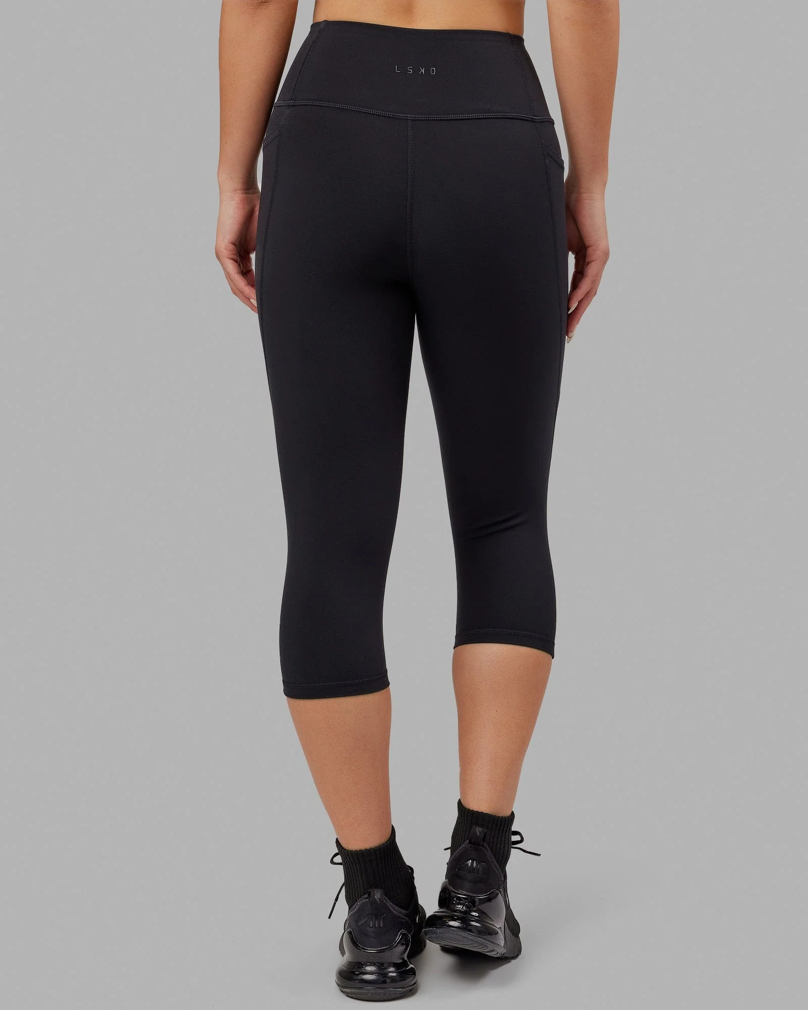 Flux Ultra High-Rise 3/4 Legging Pockets - Black
