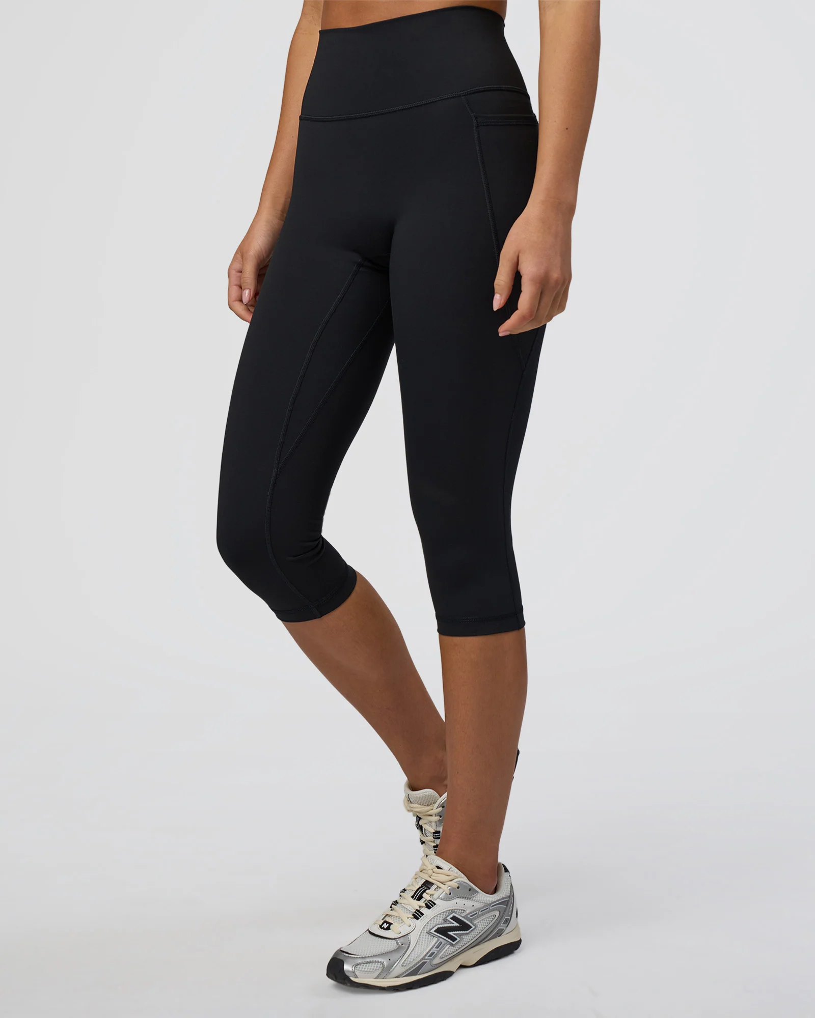 Fusion Ultra High-Rise 3/4 Legging Pockets - Black