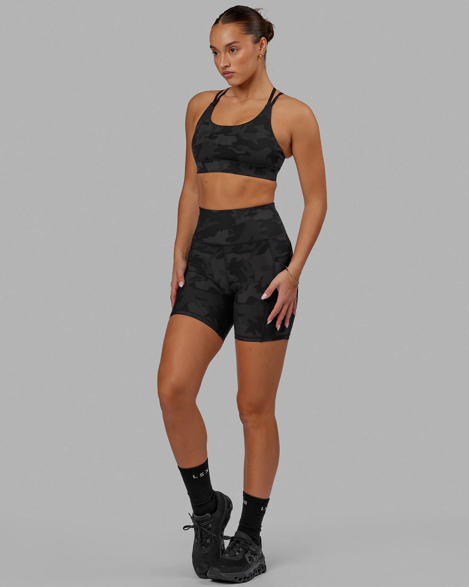 Bridge Sports Bra - Black Camo 5 Bridge Sports Bra - Black Camo