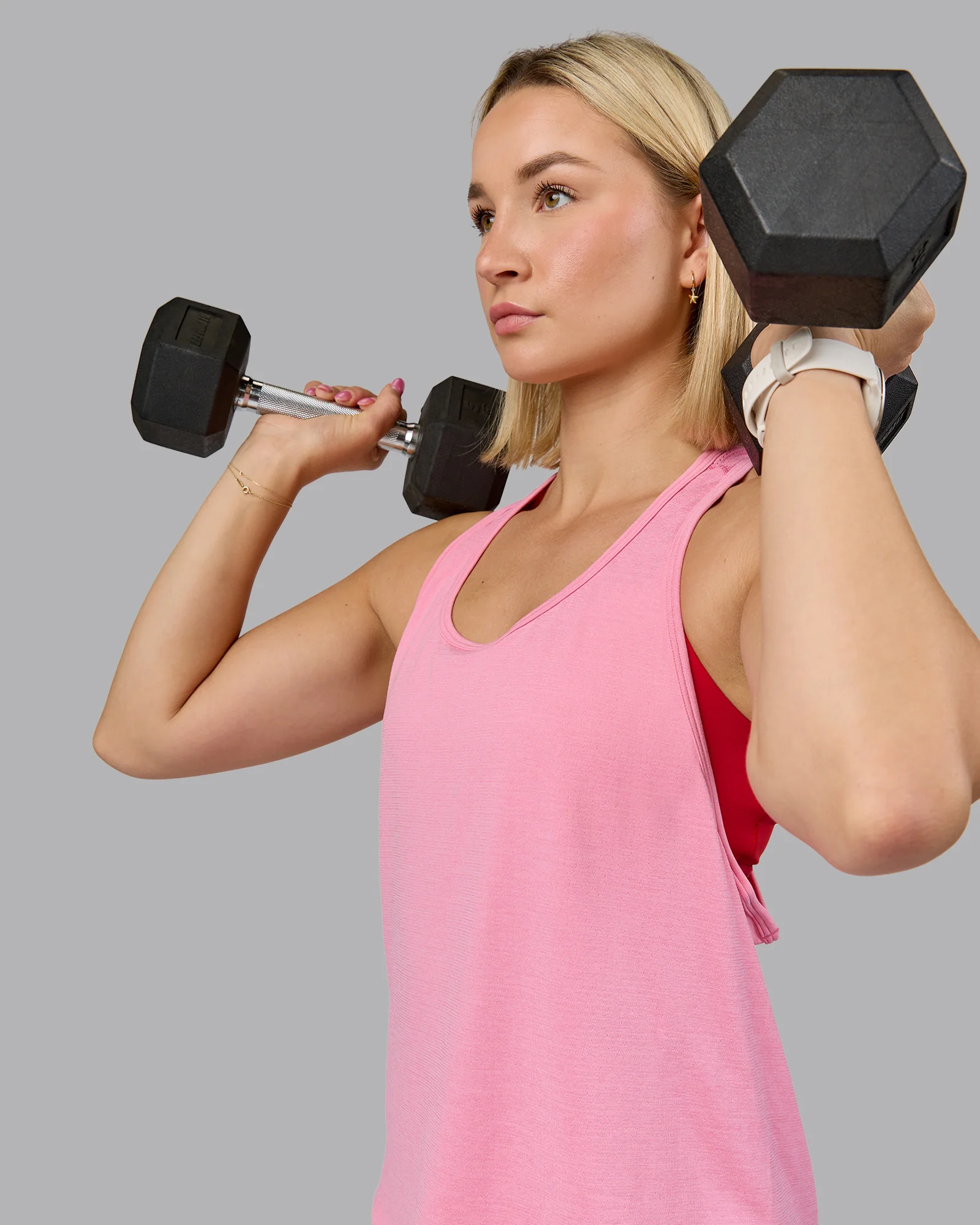 AeroFLX+ Drop Armhole Seamless Tank - Candy Pink/Candy Pink