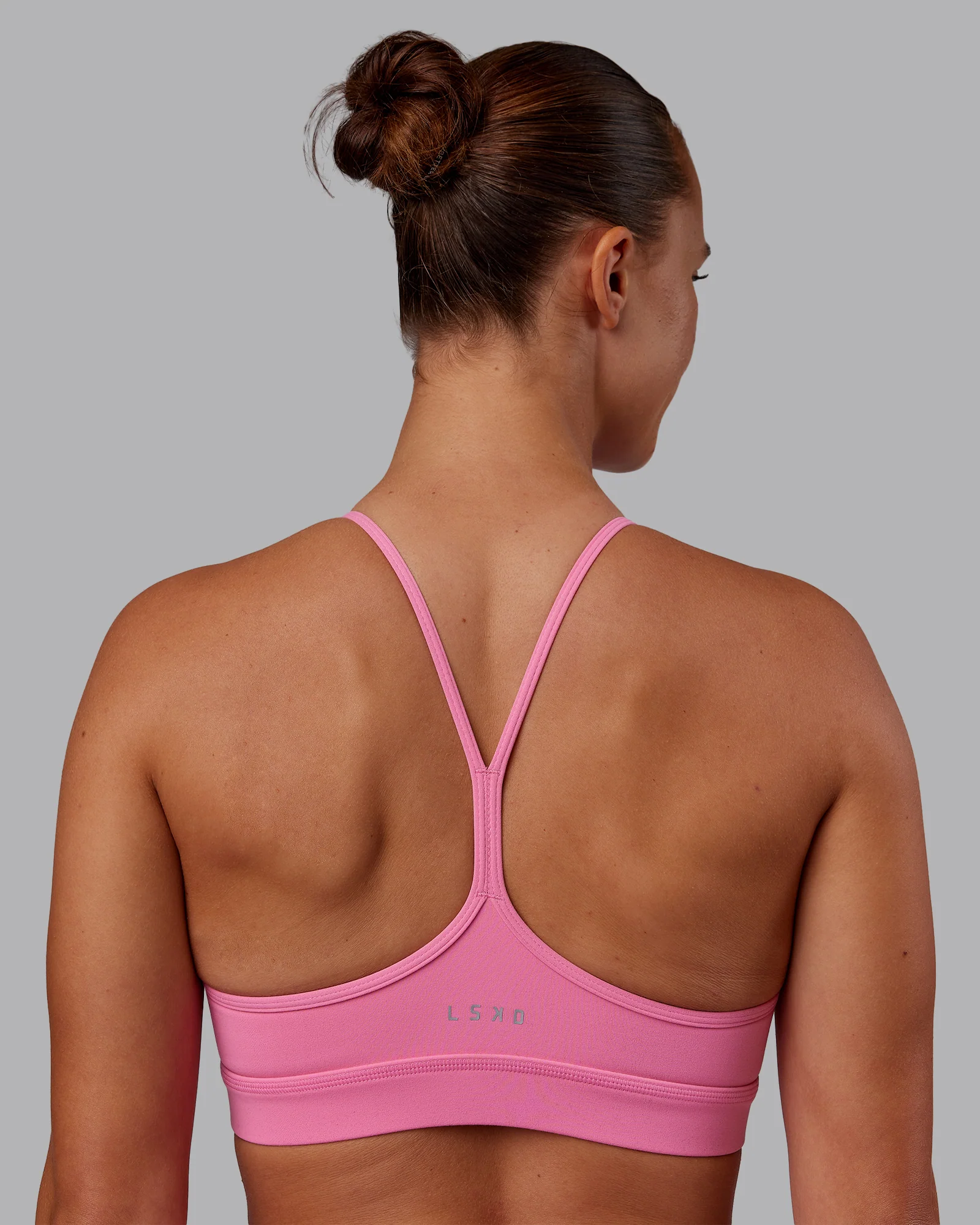 Lift High Neck Sports Bra - Candy Pink