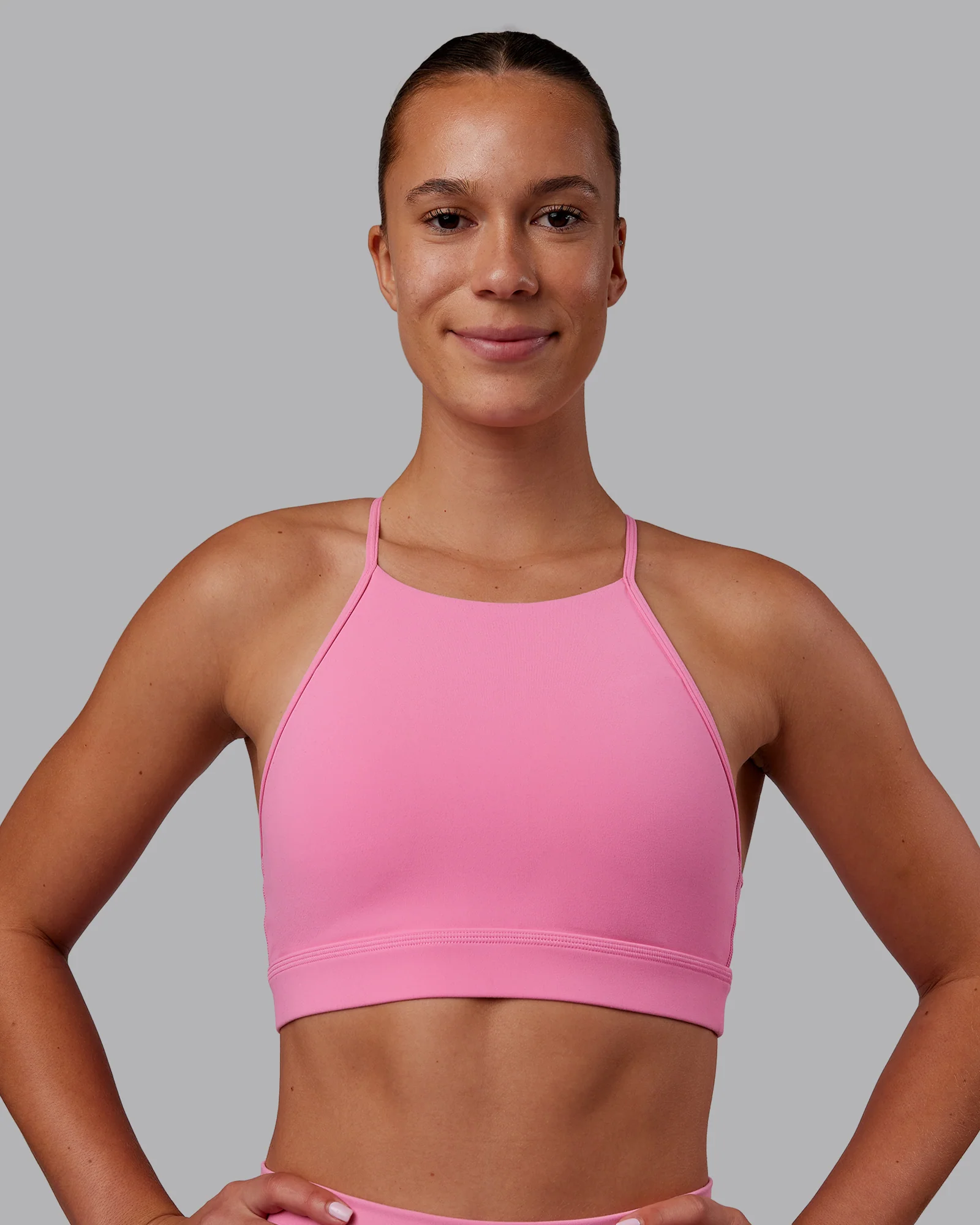 Lift High Neck Sports Bra - Candy Pink 5 Lift High Neck Sports Bra - Candy Pink