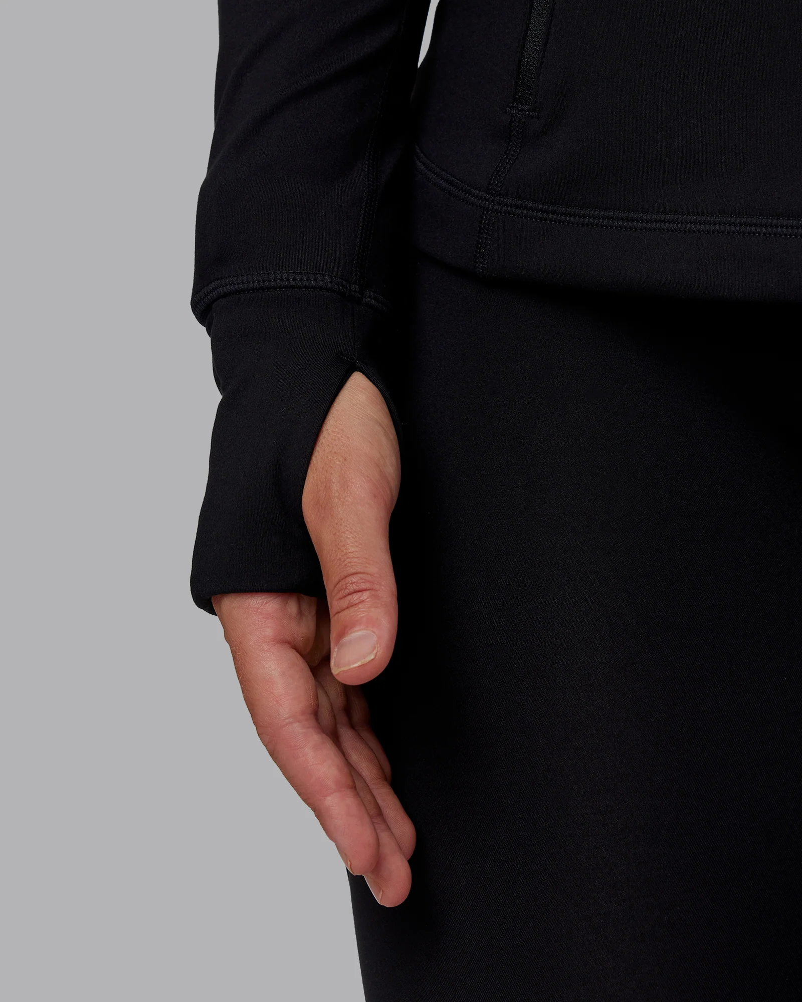 Stride Zip Through Jacket - Black