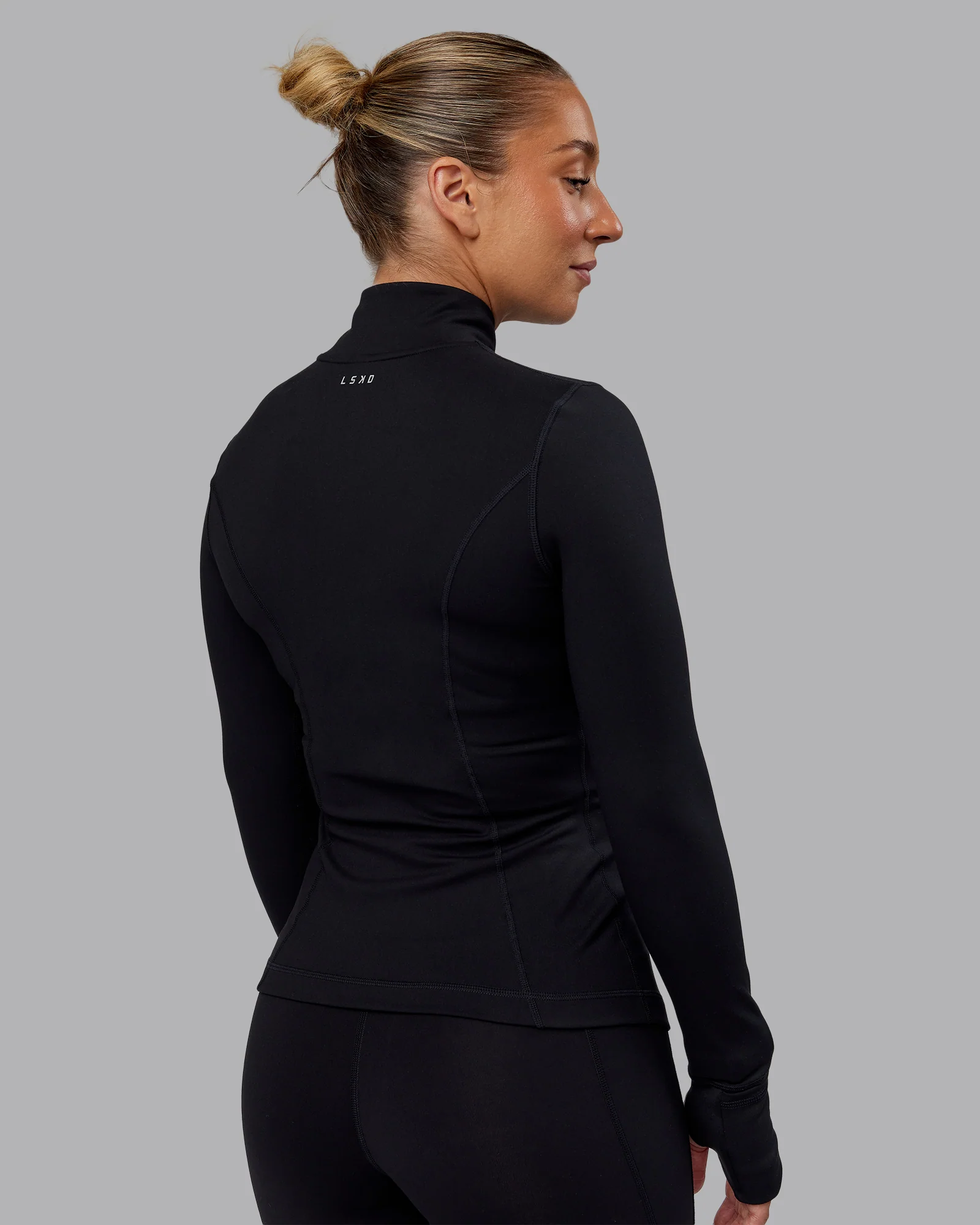 Stride Zip Through Jacket - Black