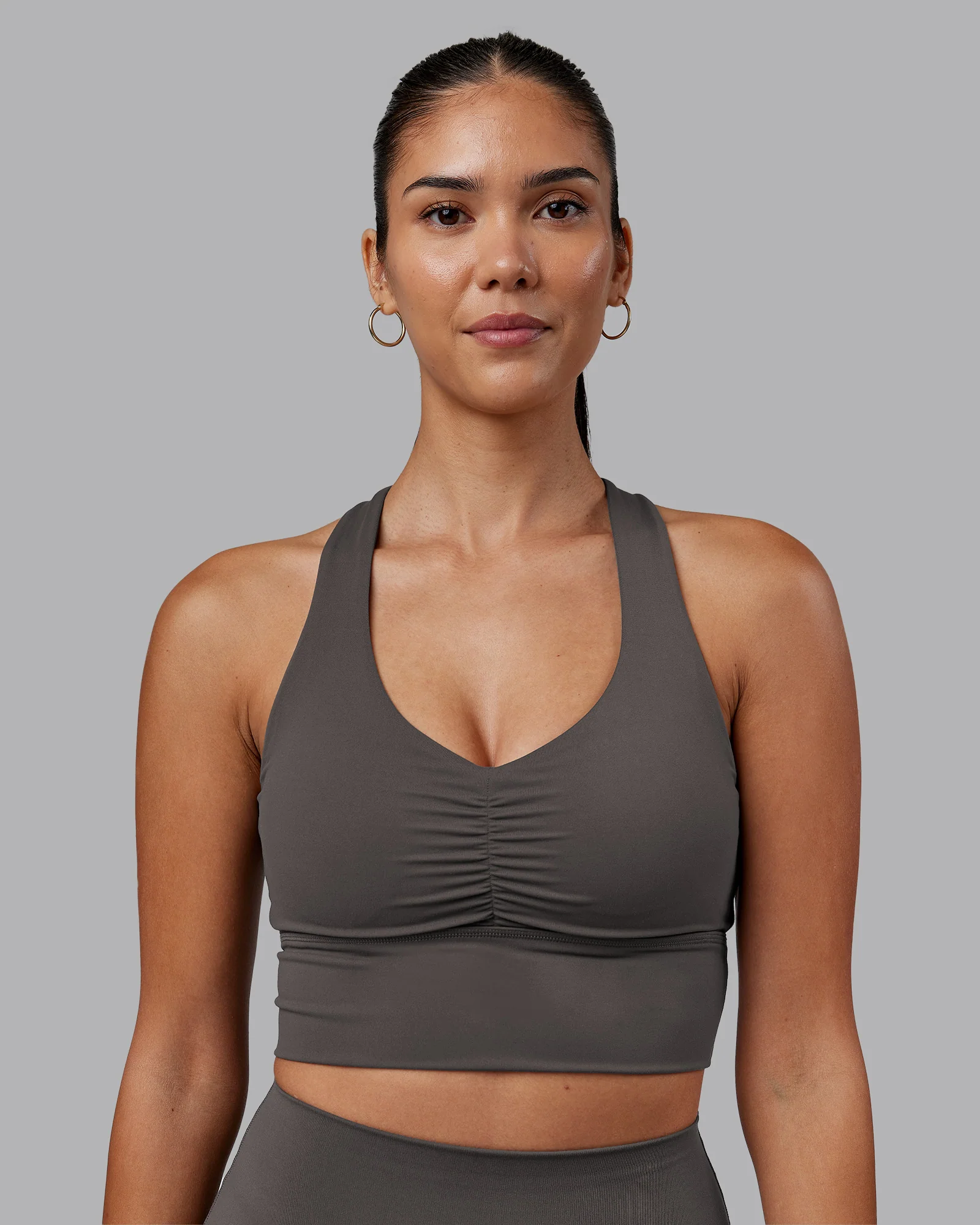 Evoke Longline Sports Bra - Dark Storm