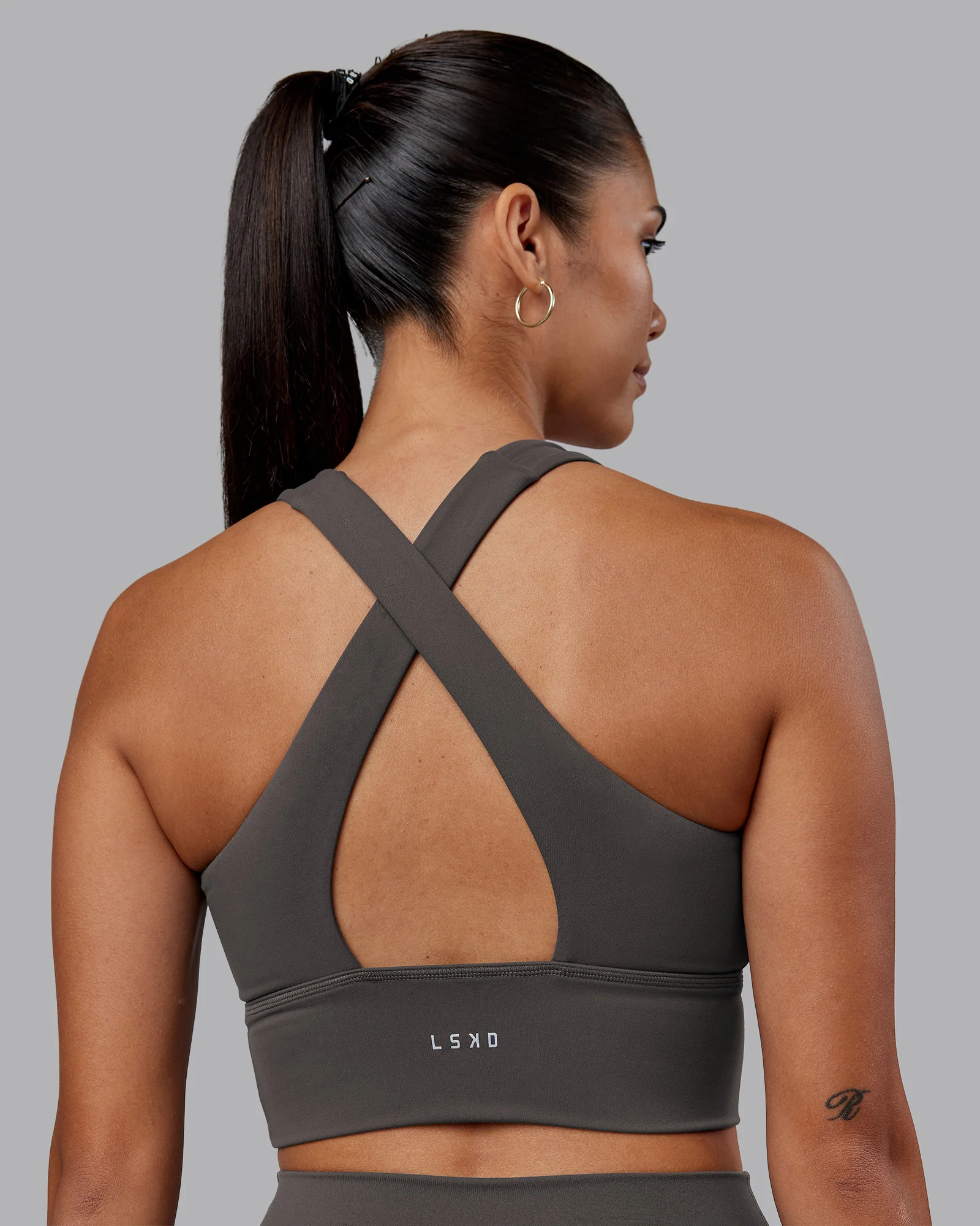 Evoke Longline Sports Bra - Dark Storm