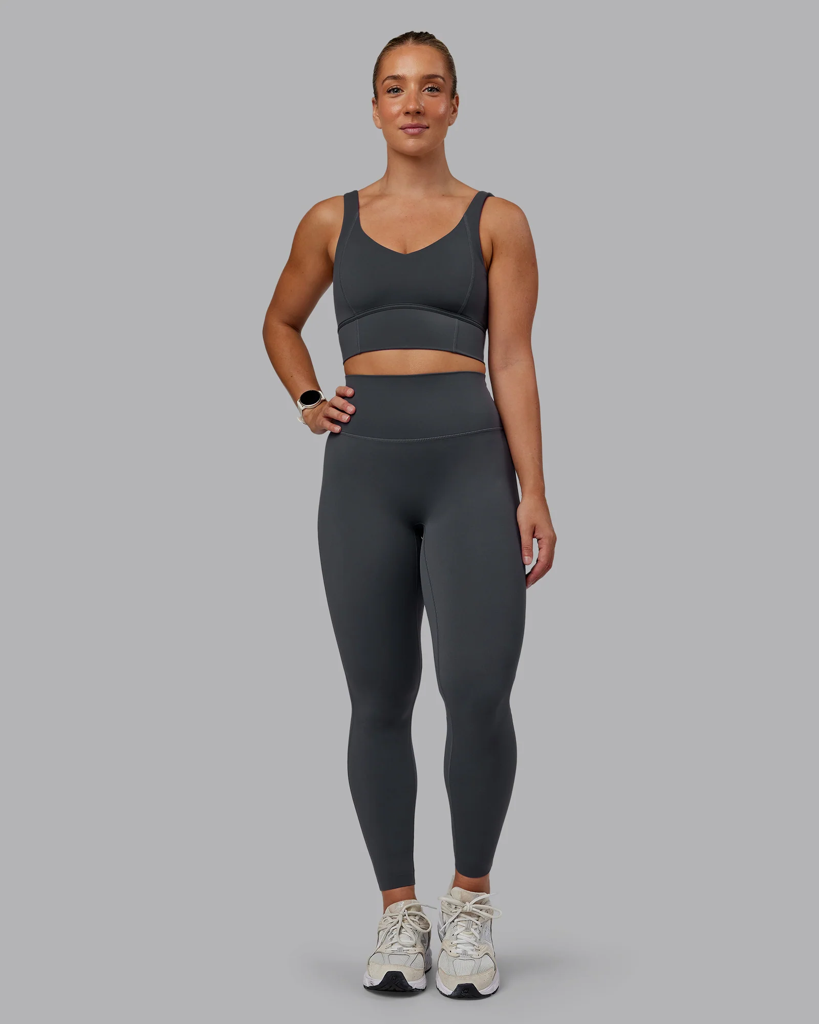 Function Longline Sports Bra - Dark Storm