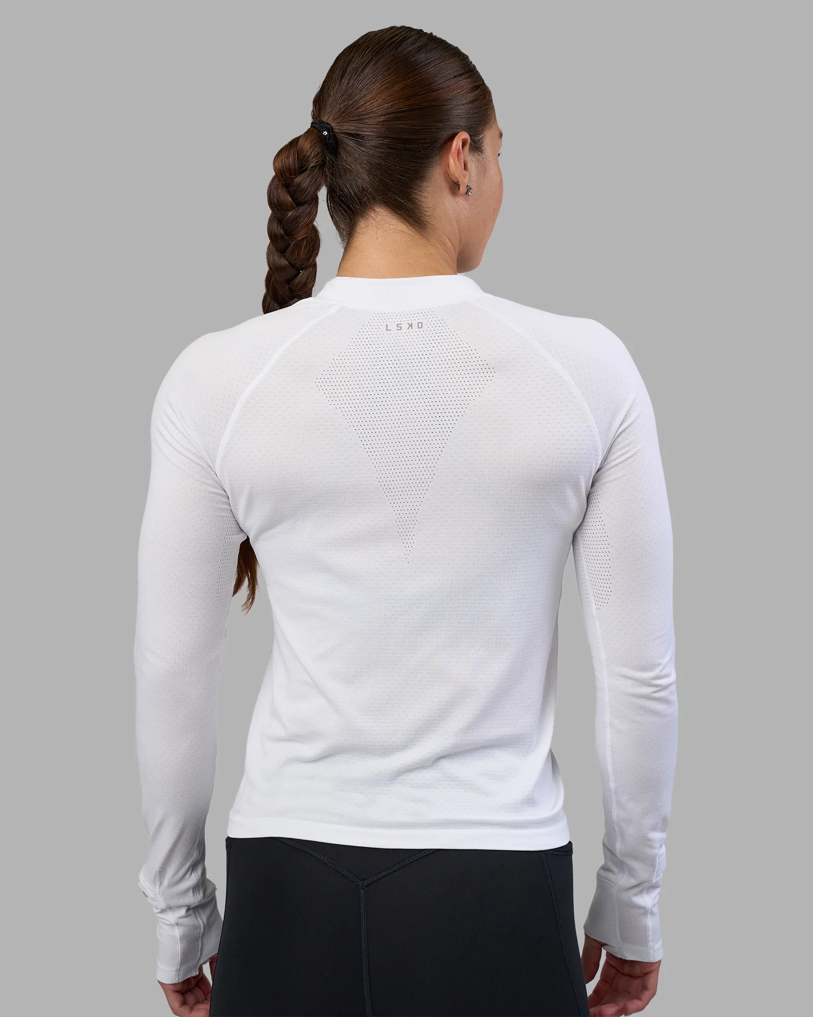 AeroFLX+ Long Sleeve Half Zip - White/White 3 AeroFLX+ Long Sleeve Half Zip - White/White
