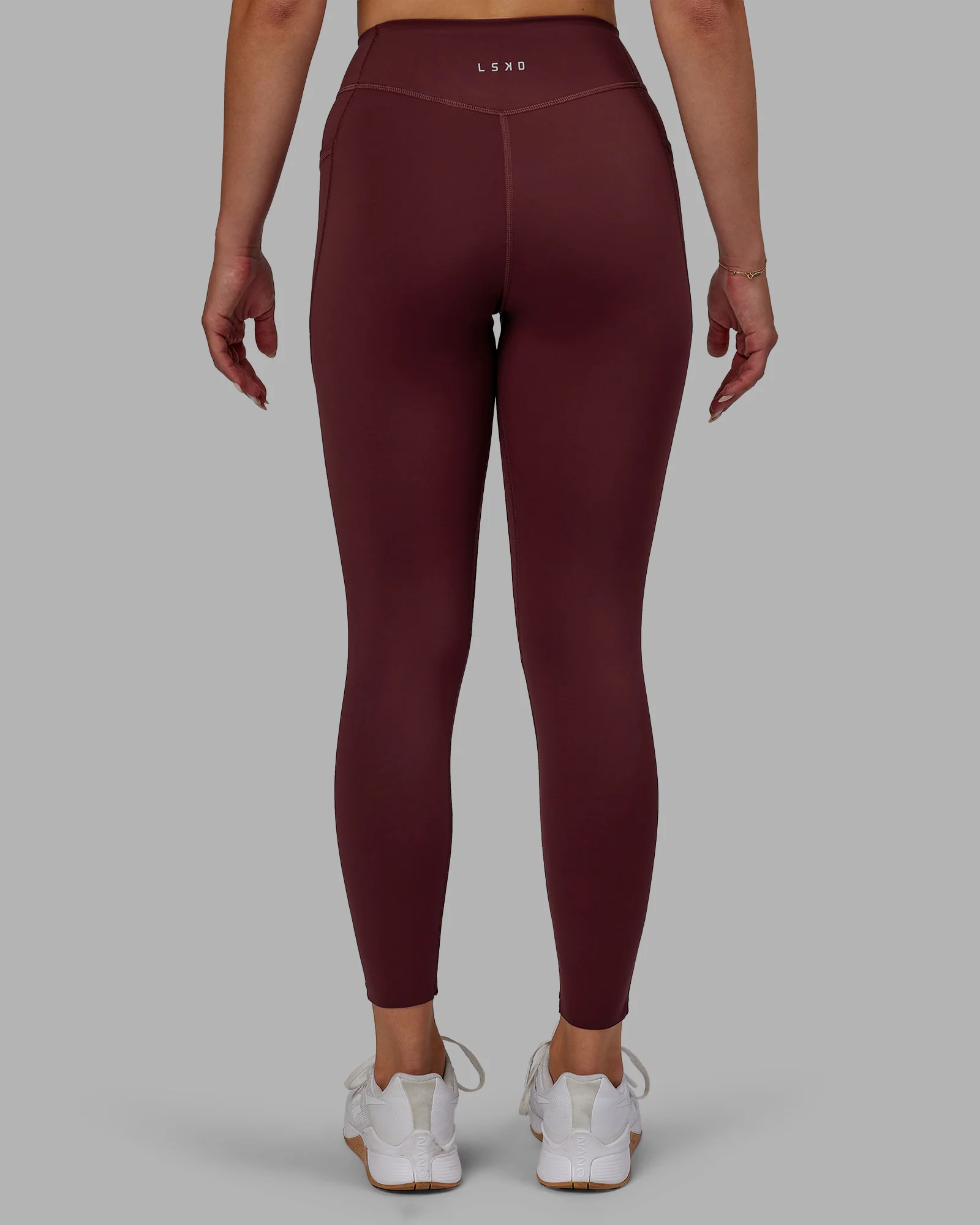 Elite High-Rise 7/8 Legging Pockets - Dark Cherry 3 Elite High-Rise 7/8 Legging Pockets - Dark Cherry