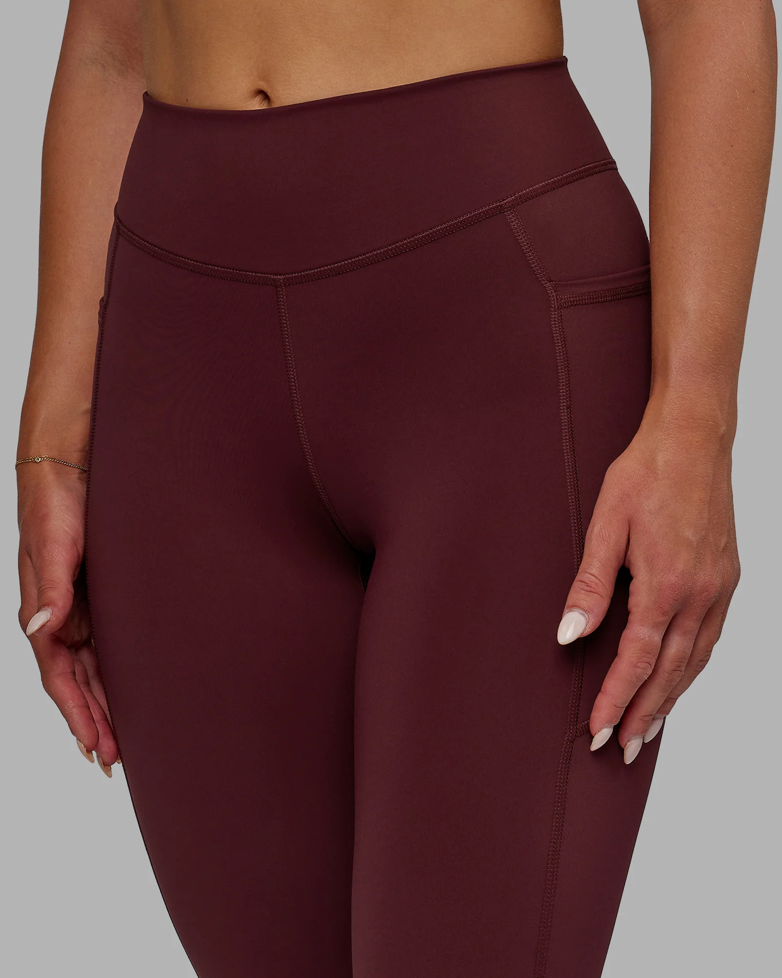 Elite High-Rise 7/8 Legging Pockets - Dark Cherry 7 Elite High-Rise 7/8 Legging Pockets - Dark Cherry