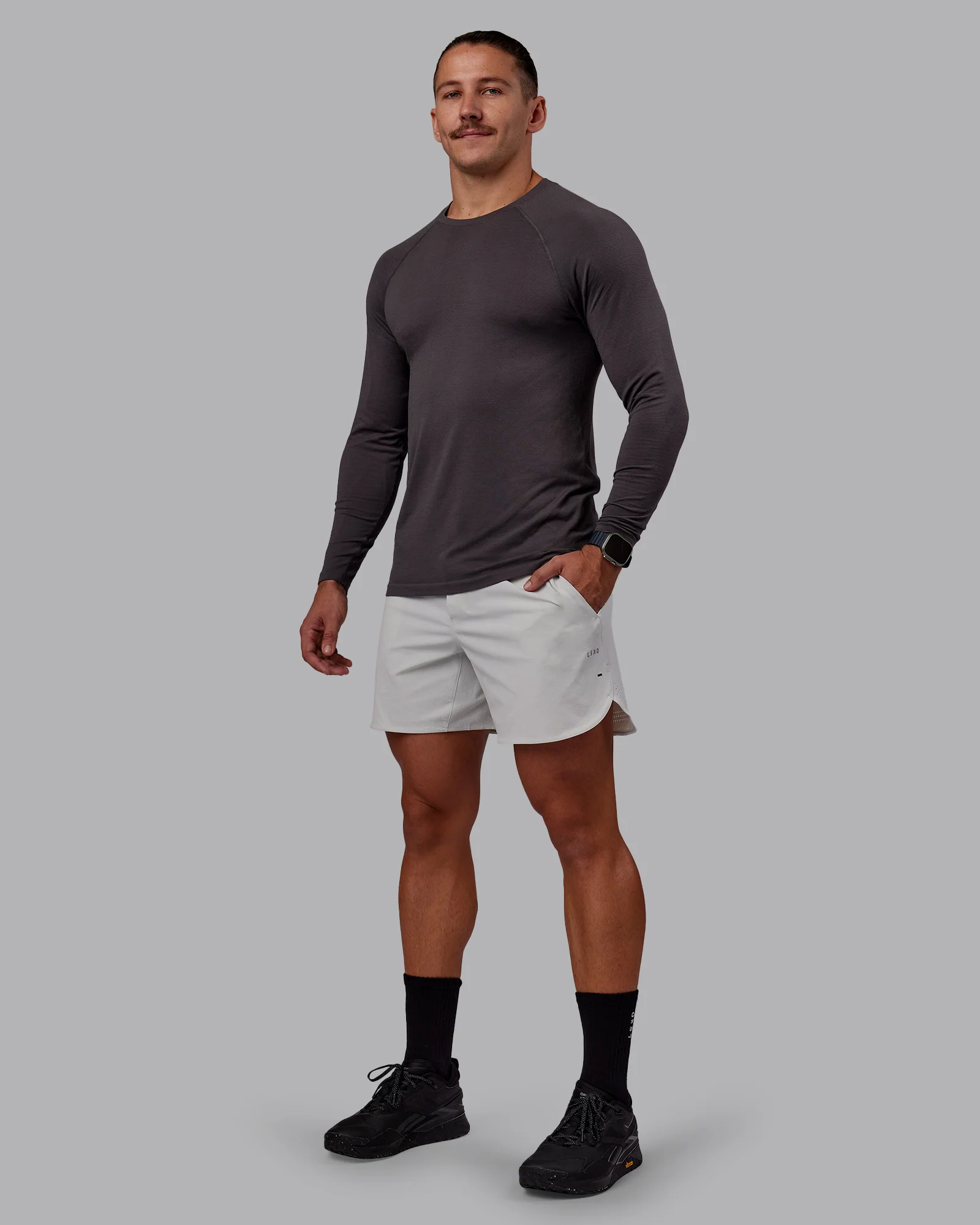 AeroFLX+ Seamless Long Sleeve Tee - Dark Storm/Dark Storm