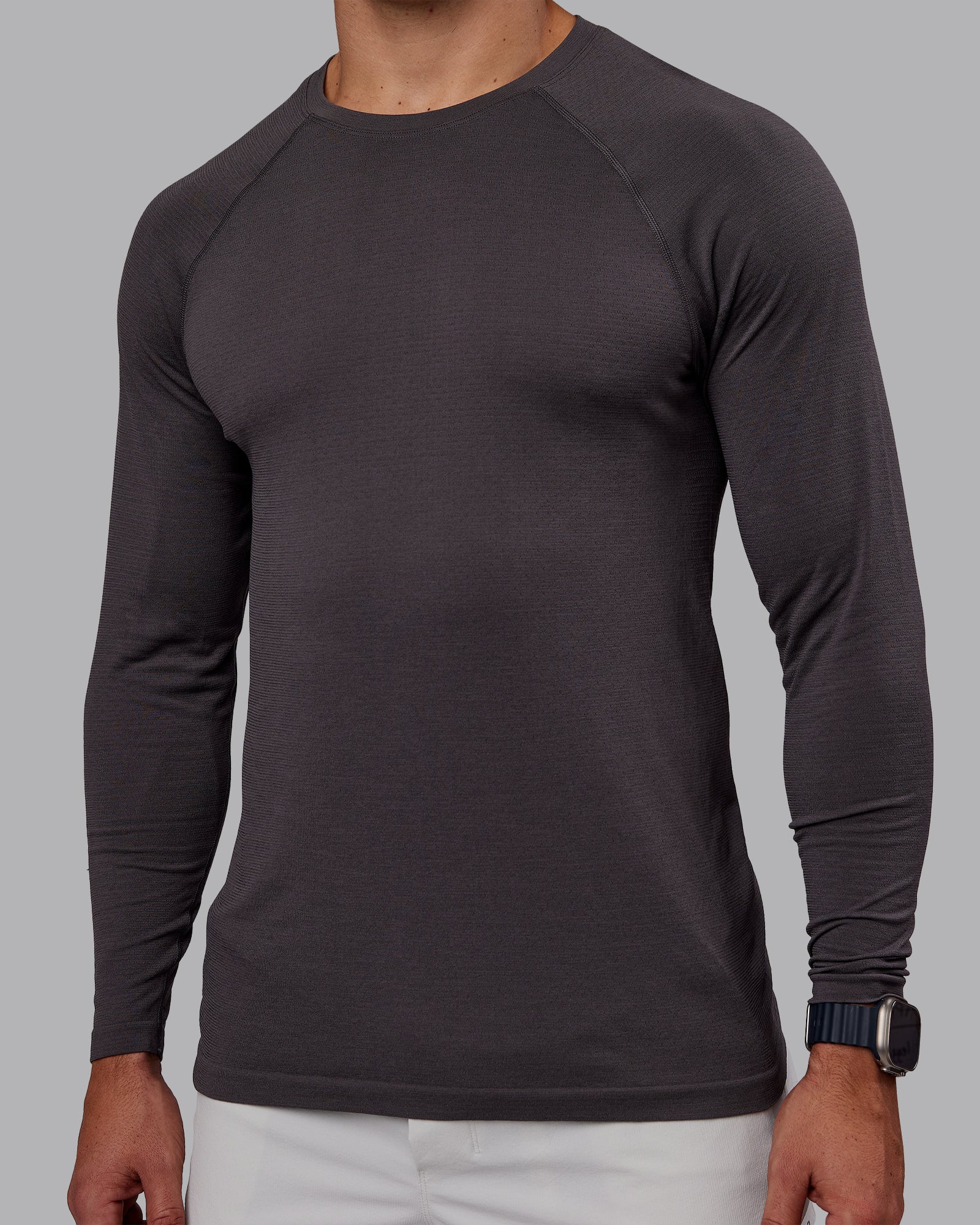 AeroFLX+ Seamless Long Sleeve Tee - Dark Storm/Dark Storm