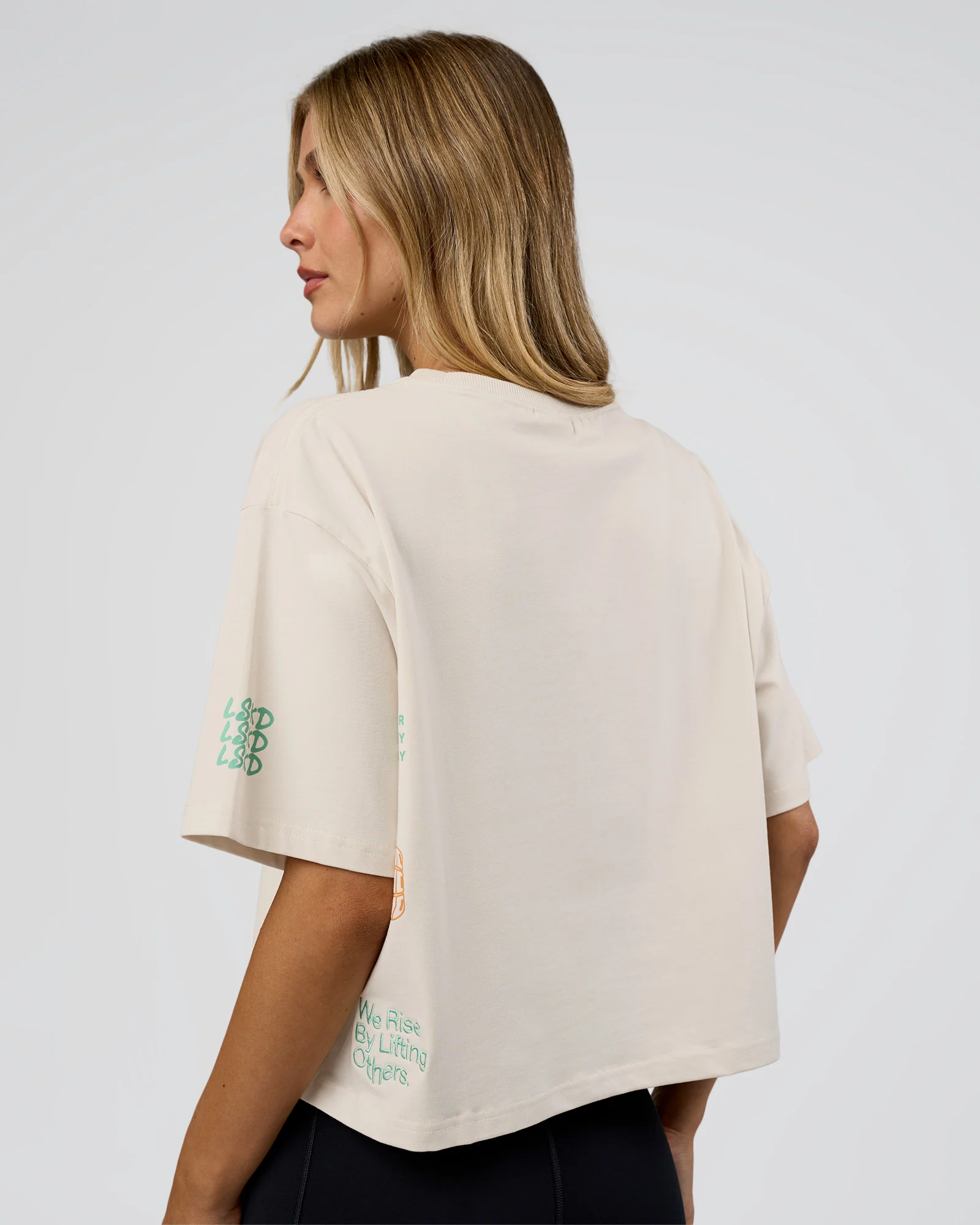 Go-To Heavyweight FLXCotton Graphic Skimmer Tee - Off White-Multi 3 Go-To Heavyweight FLXCotton Graphic Skimmer Tee - Off White-Multi