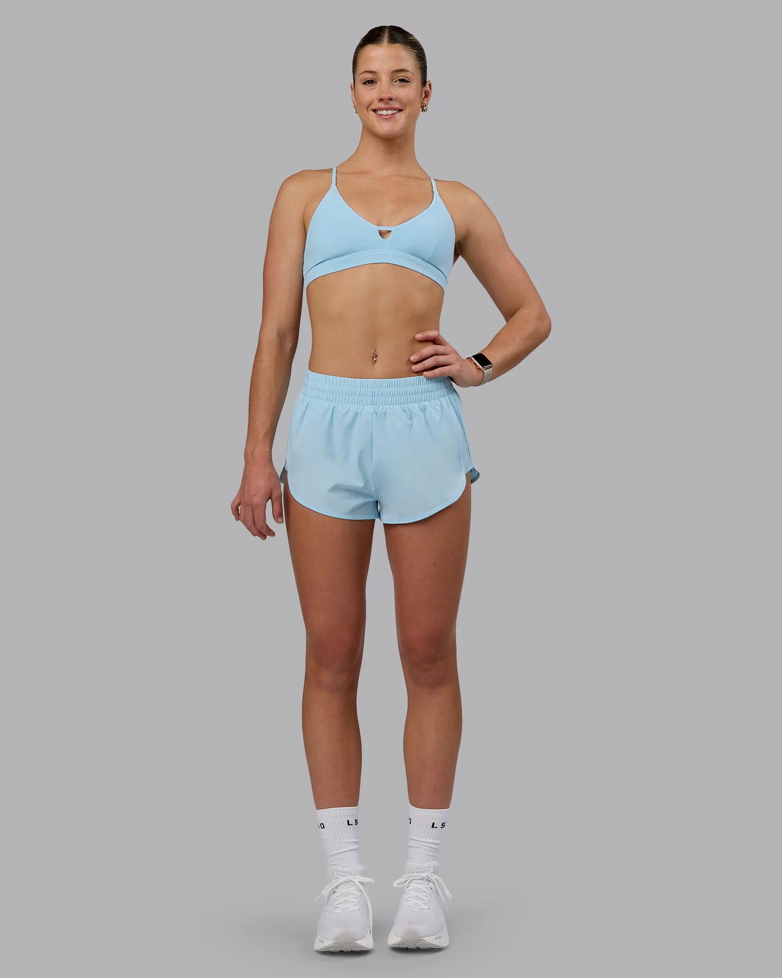 Ascend Sports Bra - Crystal Blue