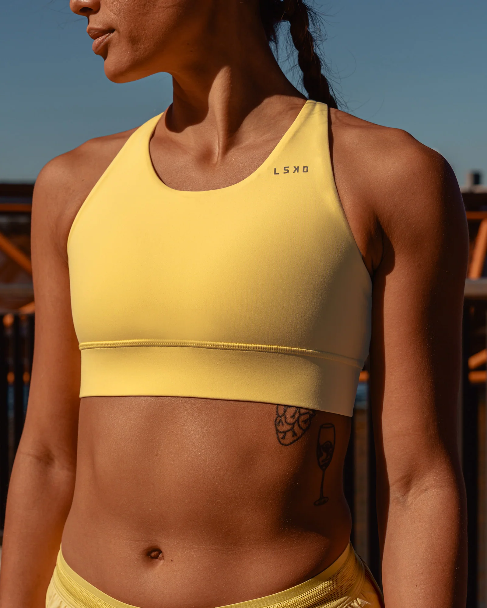 Accelerate Sports Bra - Lemon 3 Accelerate Sports Bra - Lemon